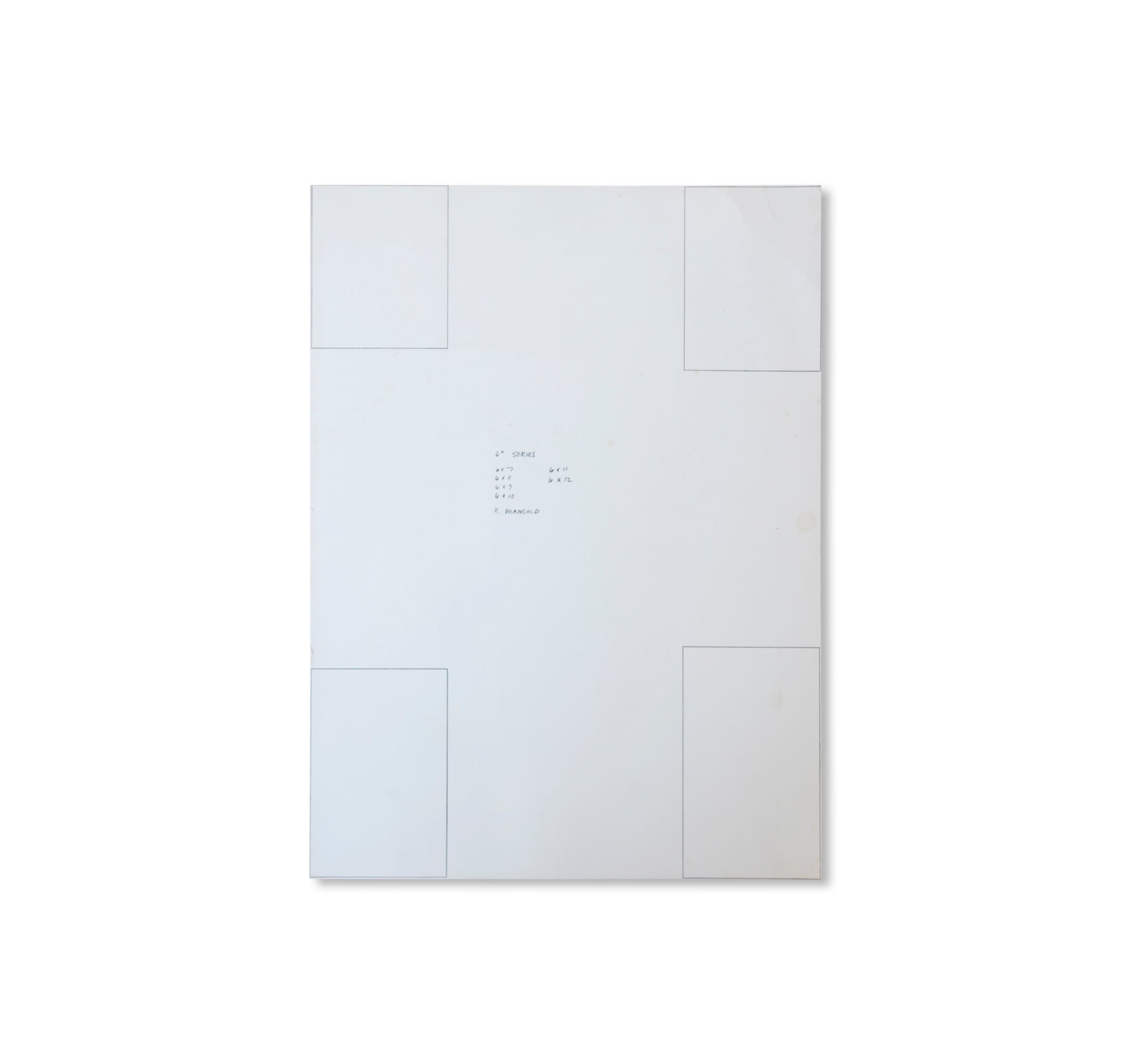 ROBERT MANGOLD: 27 DISEGNI - INVITATION (1973) by Robert Mangold