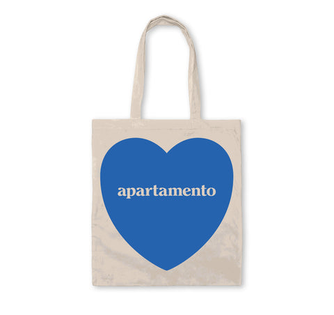 APARTAMENTO HEART TOTE BAG (BLUE FLAME)