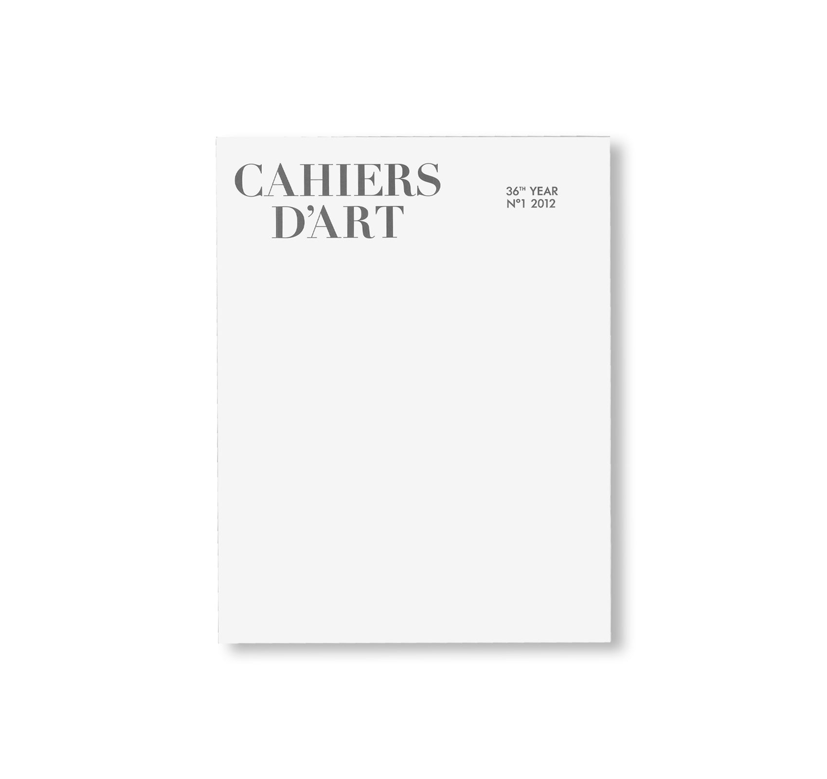 REVUE CAHIERS D’ART, 2012, N°1, ELLSWORTH KELLY by Ellsworth Kelly [LIMITED EDITION]