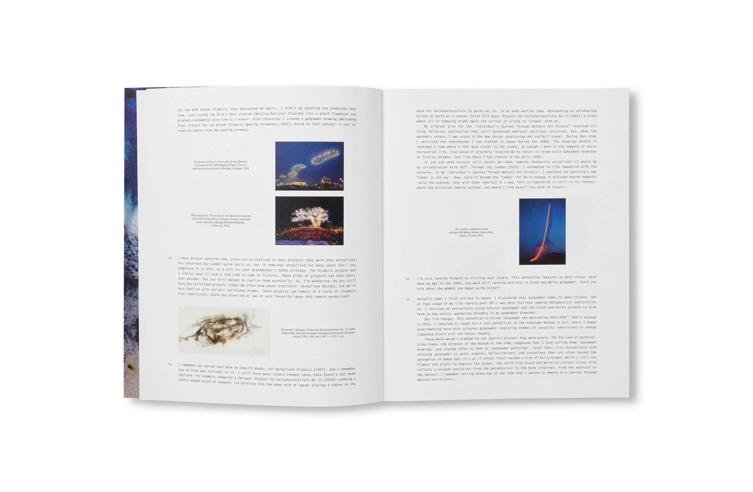 GUNPOWDER AND ABSTRACTION 2015-2025 by Cai Guo-Qiang