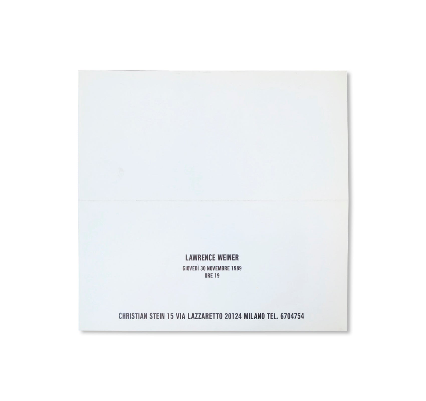 PIÙ CHE ABBASTANZA / MORE THAN ENOUGH (1989) by Lawrence Weiner