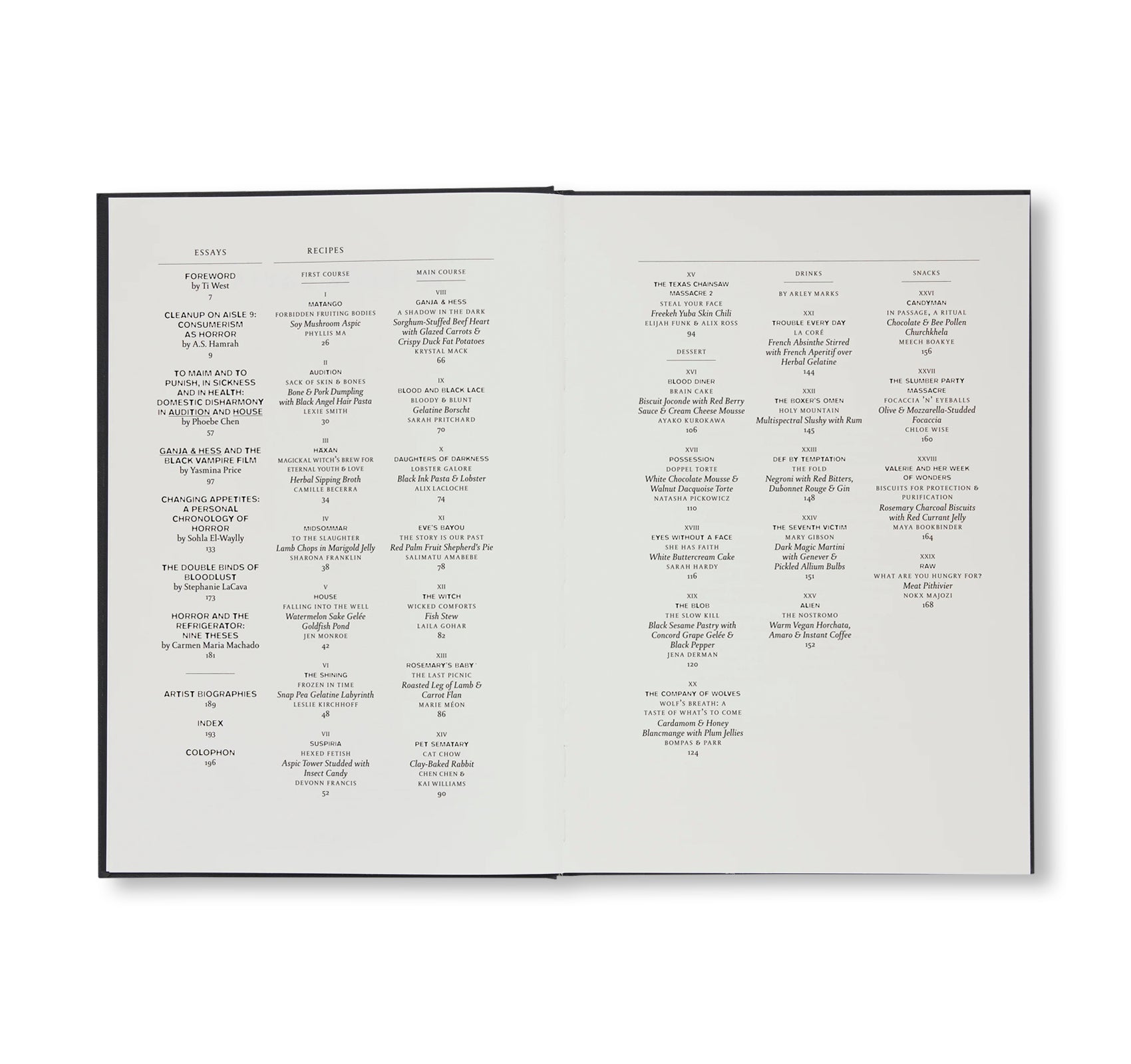 HORROR CAVIAR: A COOKBOOK by Justin J Wee [SECOND PRINTING]