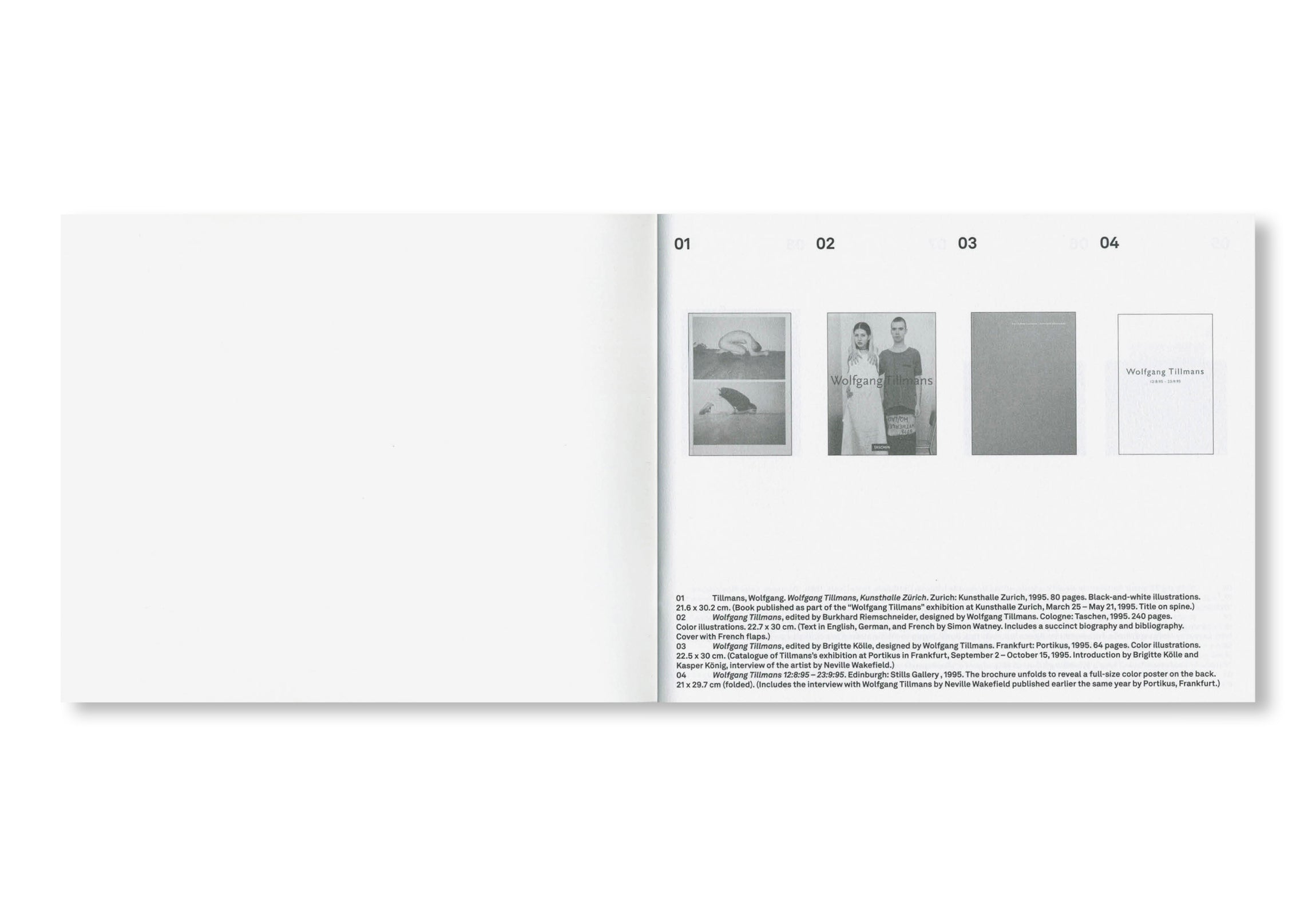 INVENTORY WOLFGANG TILLMANS BOOKS 1995–2025 by Wolfgang Tillmans