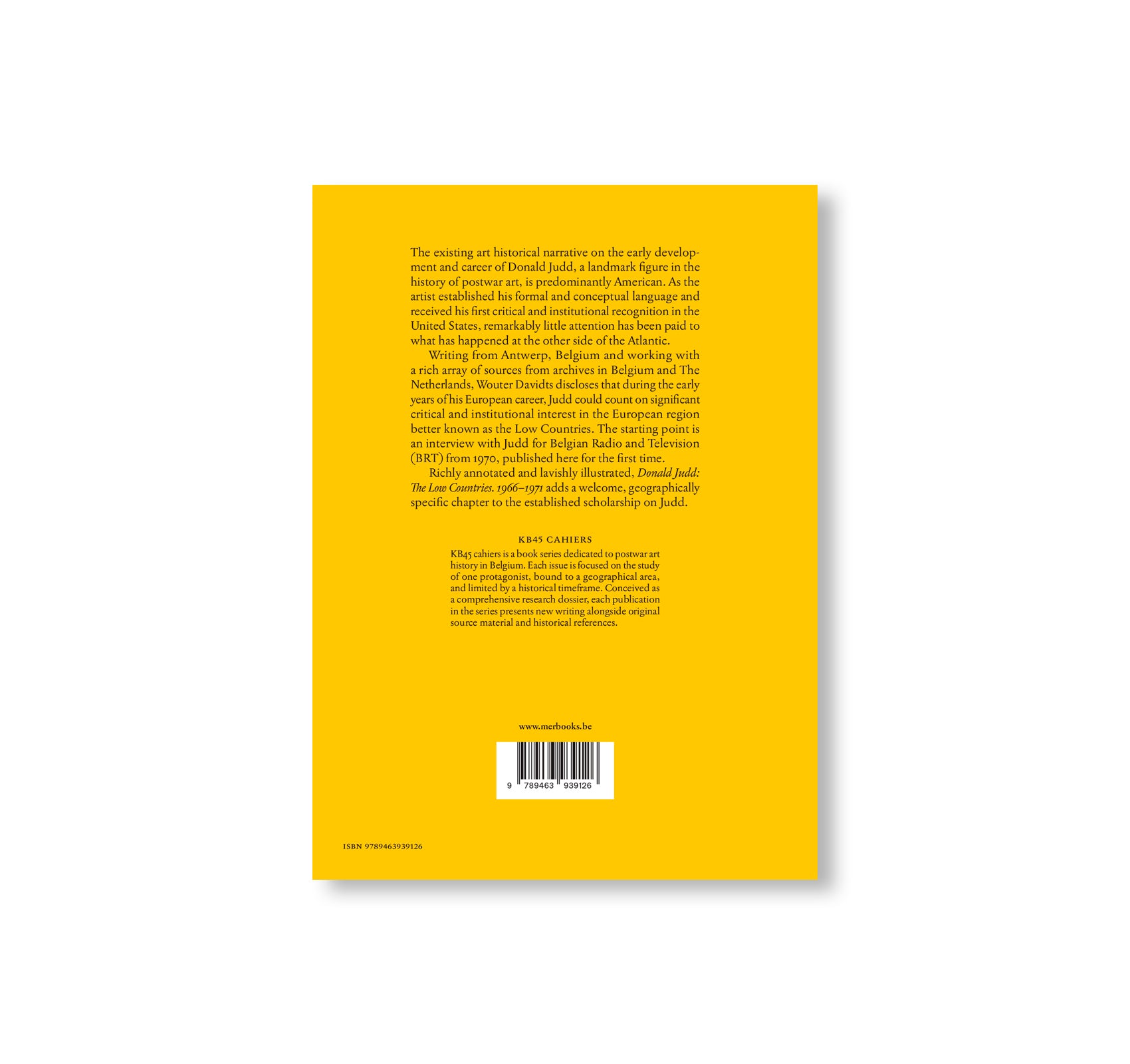 THE LOW COUNTRIES – 1966–1971 by Donald Judd