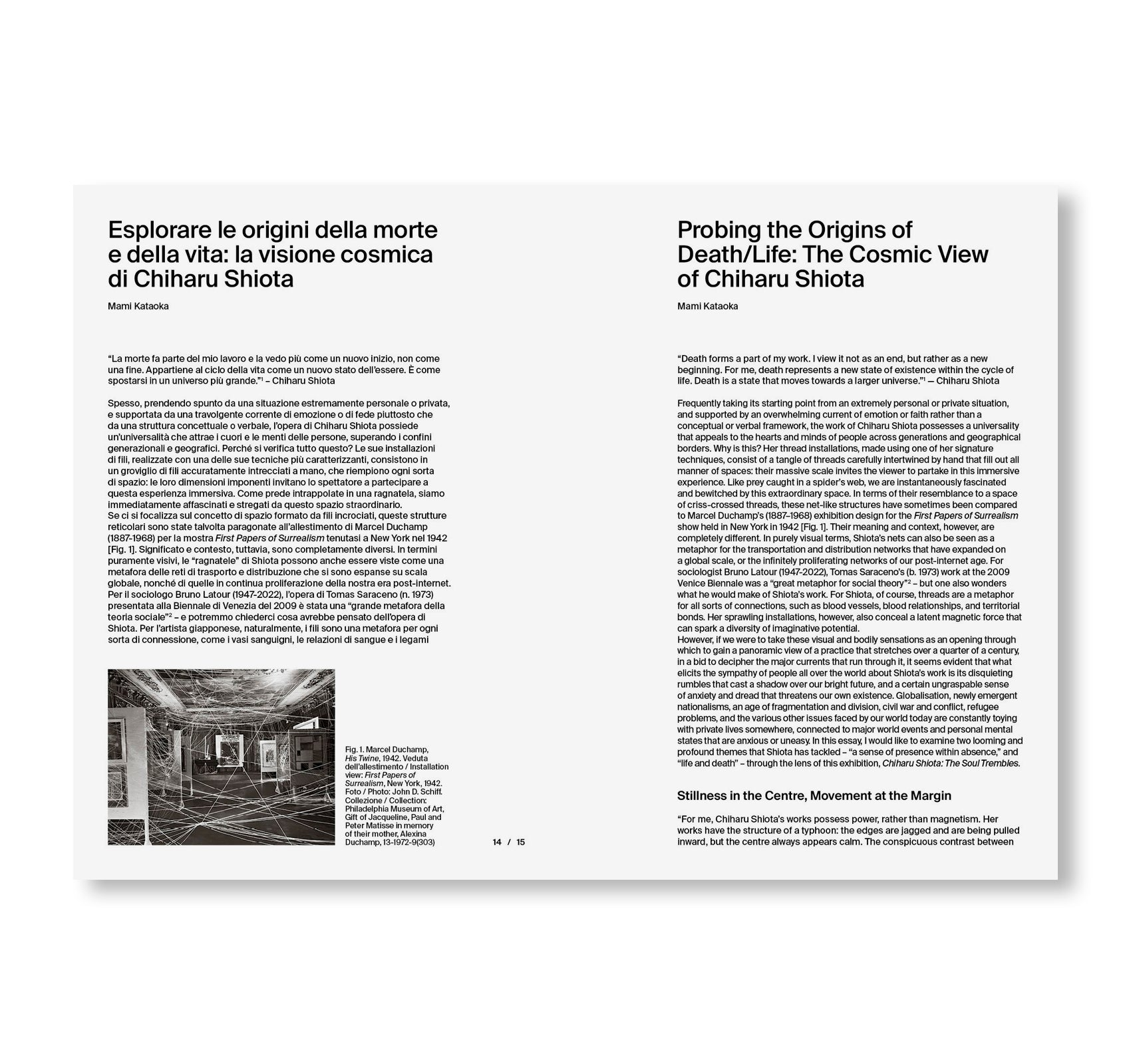 THE SOUL TREMBLES by Chiharu Shiota