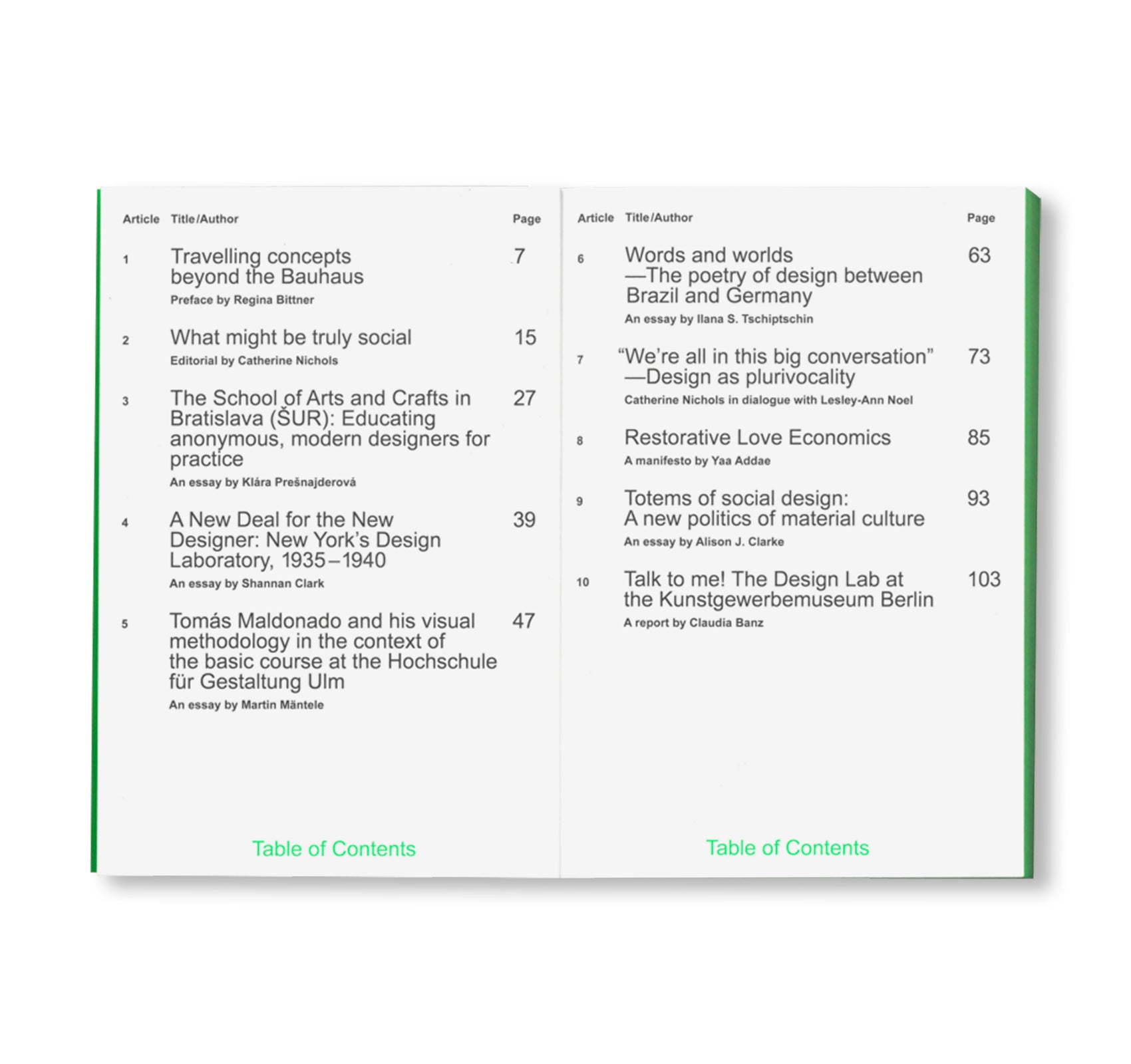 THE NEW DESIGNER - DESIGN AS A PROFESSION - SCHOOLS OF DEPARTURE NO. 2 by Stiftung Bauhaus Dessau [SECOND EDITION]