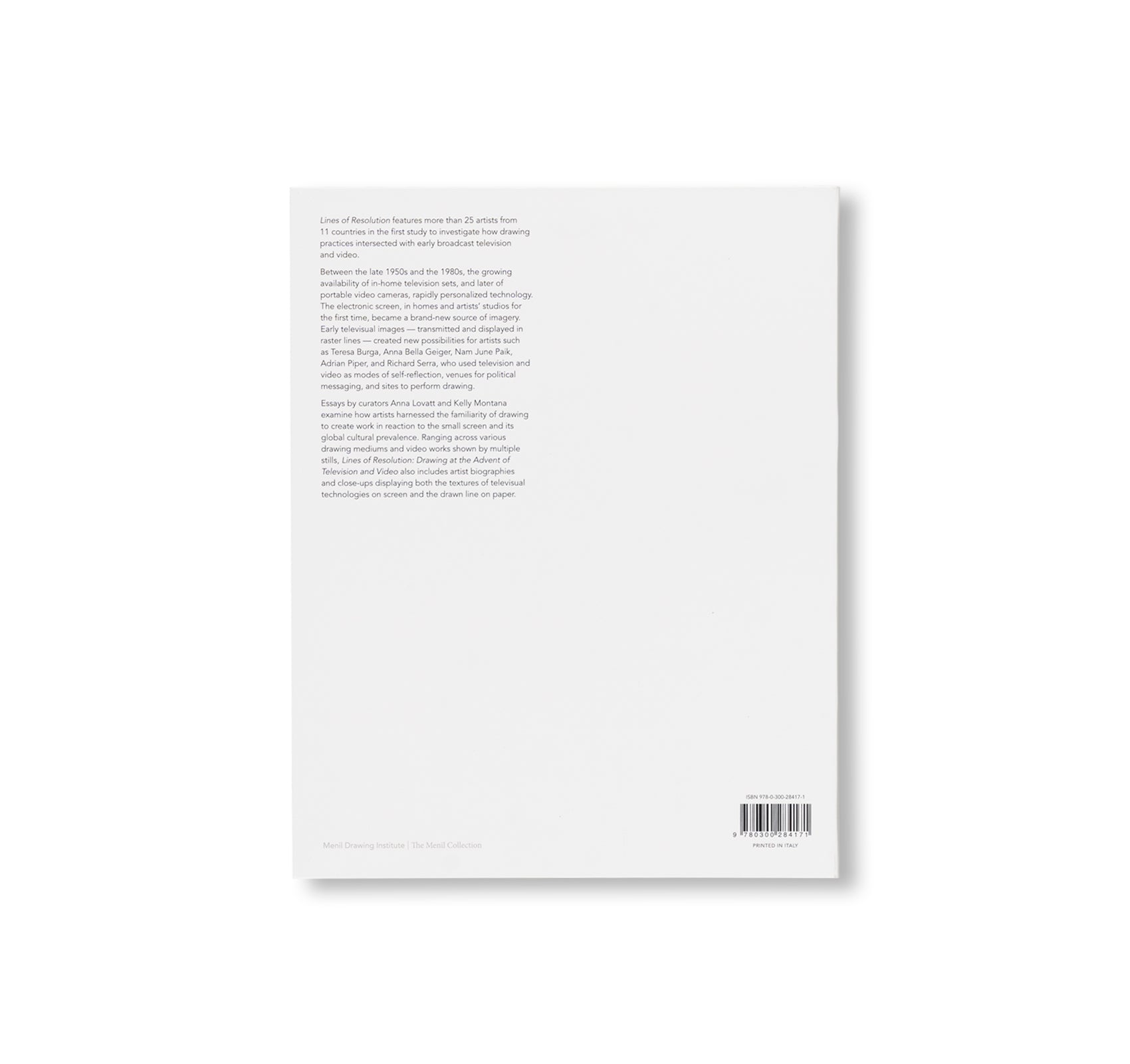 LINES OF RESOLUTION: DRAWING AT THE ADVENT OF TELEVISION AND VIDEO