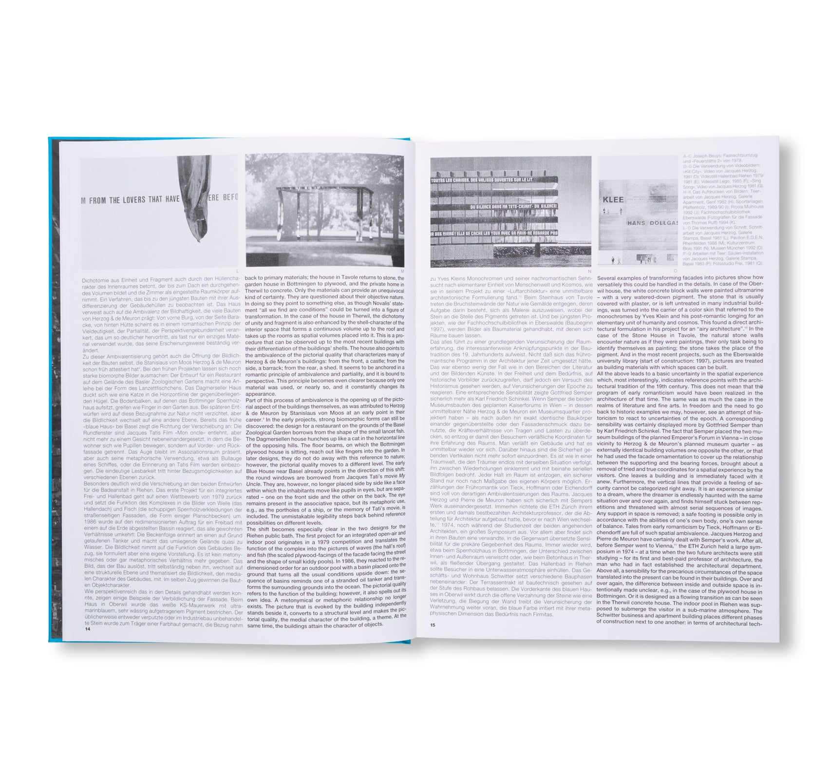 HERZOG & DE MEURON 1978-1988. THE COMPLETE WORKS. VOLUME 1 by Herzog & de Meuron [ENGLISH / GERMAN EDITION]