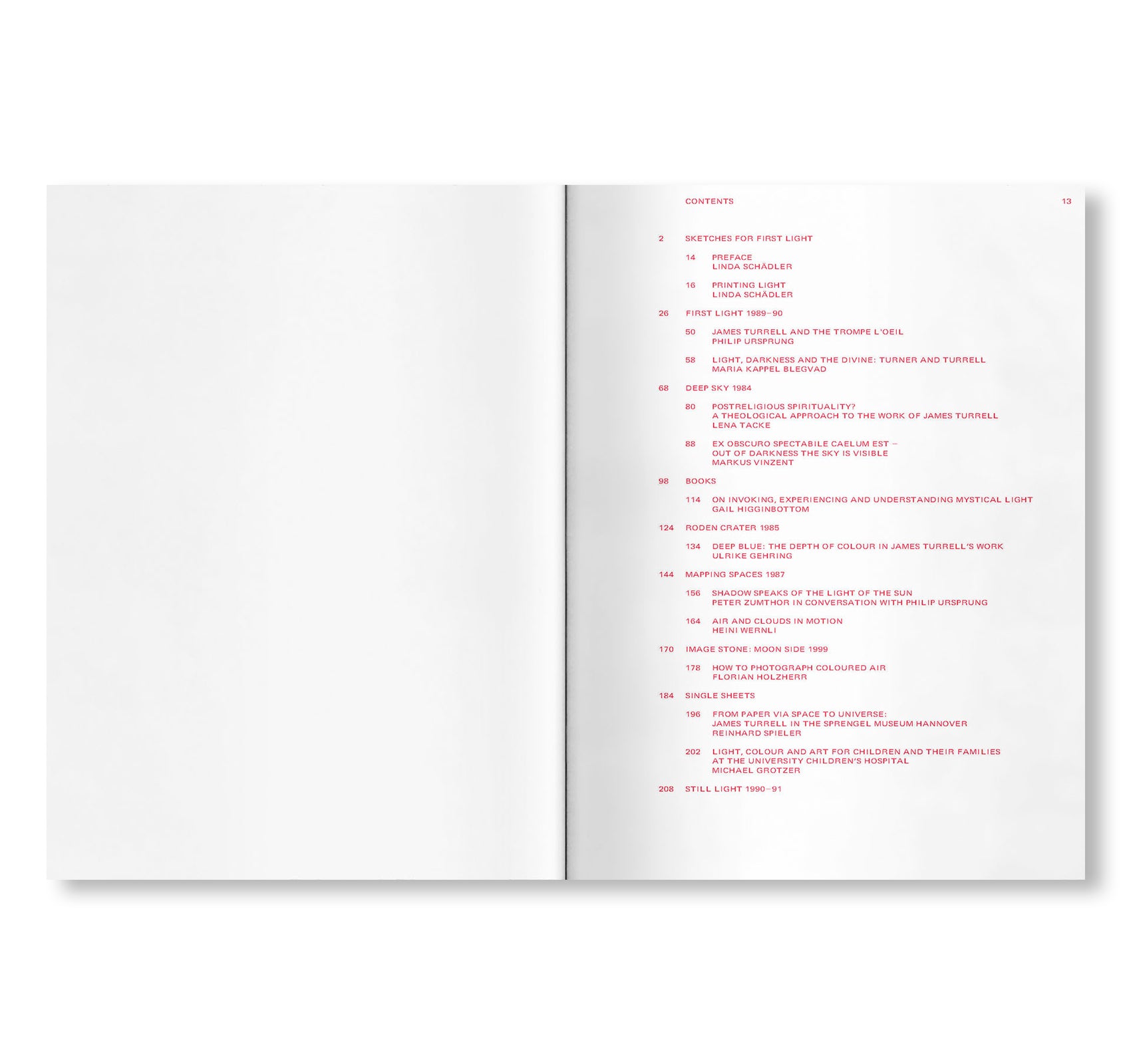 LIGHT IN SPACE AND PRINTS by James Turrell