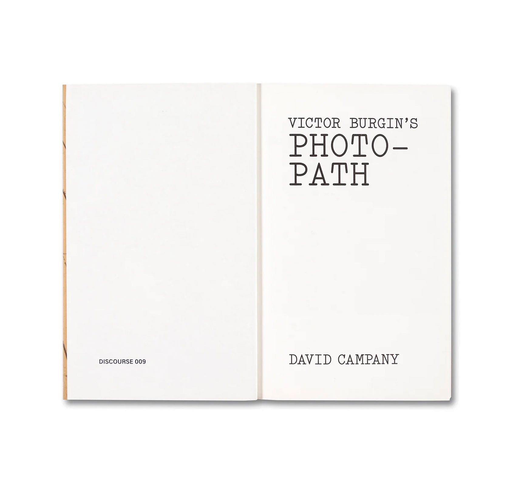 VICTOR BURGIN'S PHOTOPATH by David Campany