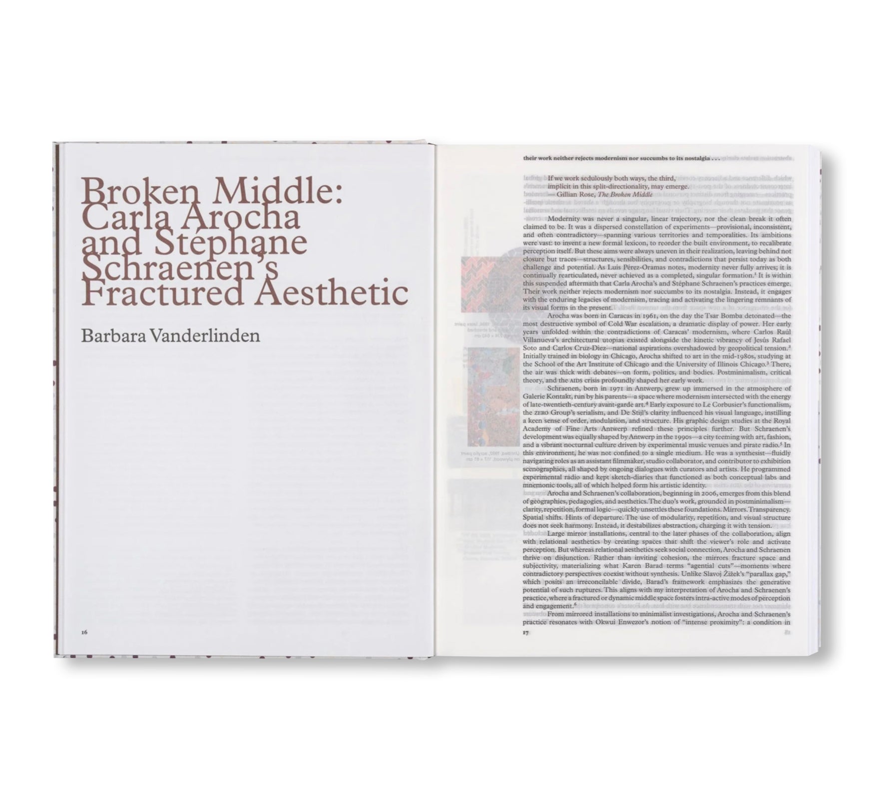 CARLA AROCHA AND STEPHANE SCHRAENEN: MONOGRAPH AS PROJECT by Carla Arocha & Stéphane Schraenen