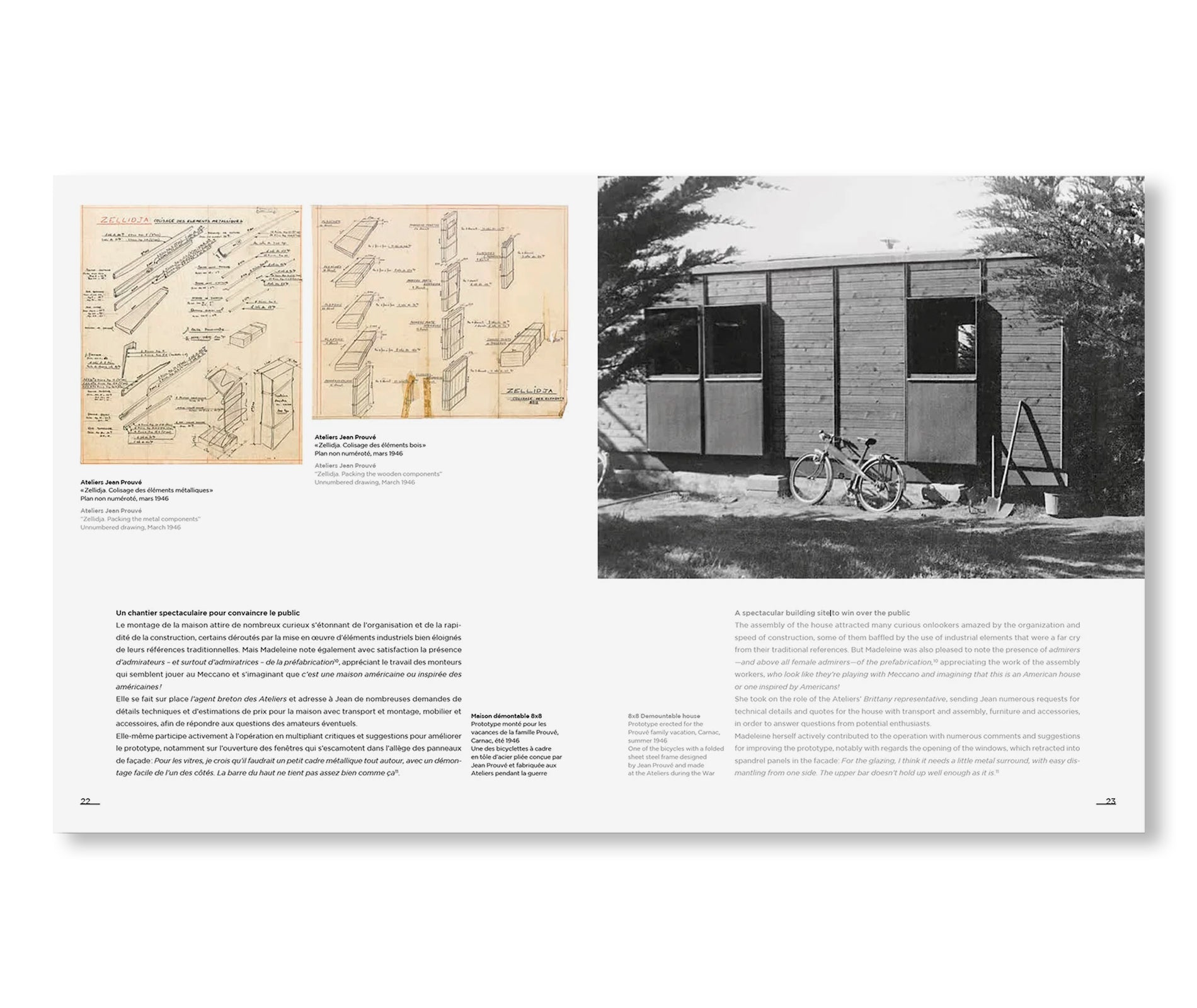 JEAN PROUVÉ CARNAC DEMOUNTABLE HOUSE, 1946 – VOL. 16 by Jean Prouvé