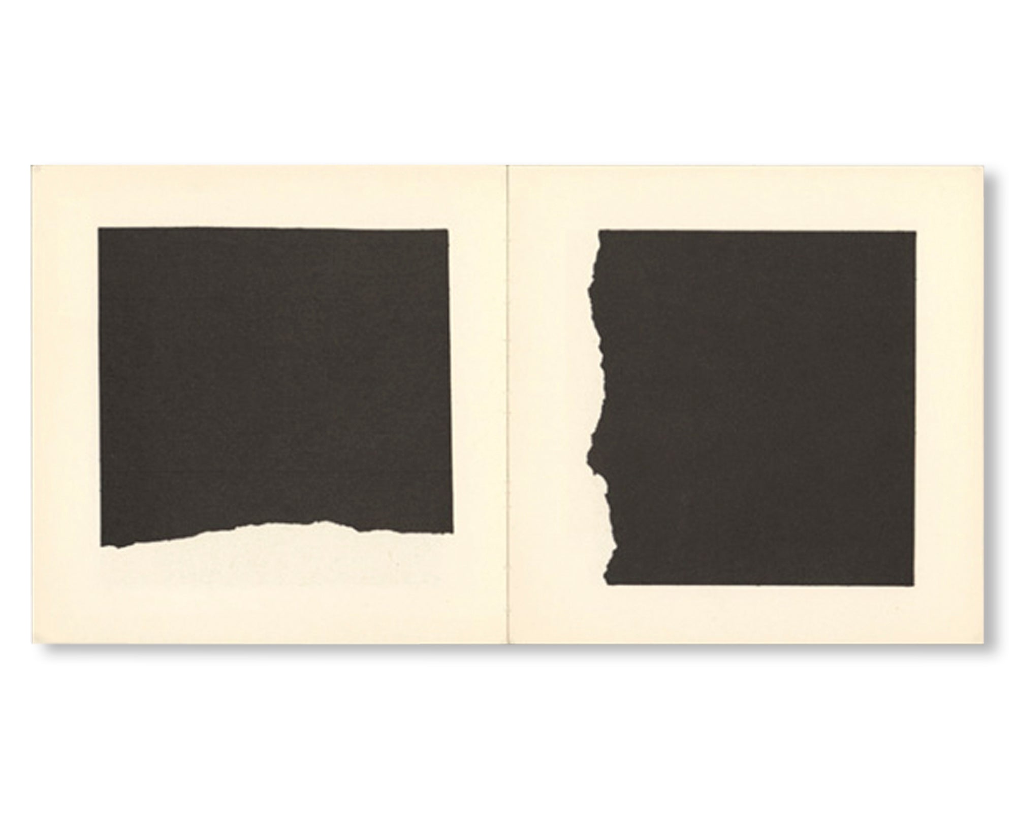SQUARES WITH SIDES AND CORNERS TORN OFF (1977) by Sol LeWitt