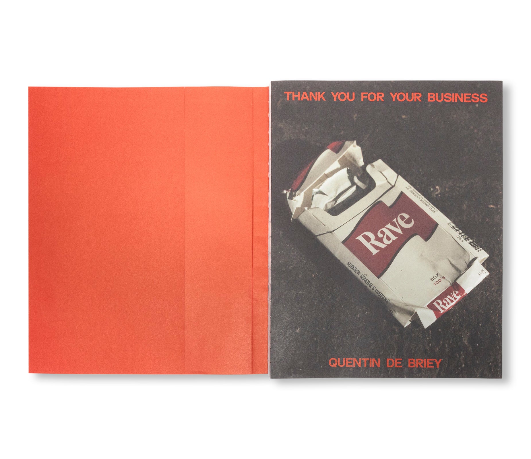 THANK YOU FOR YOUR BUSINESS by Quentin de Briey [SPECIAL EDITION]