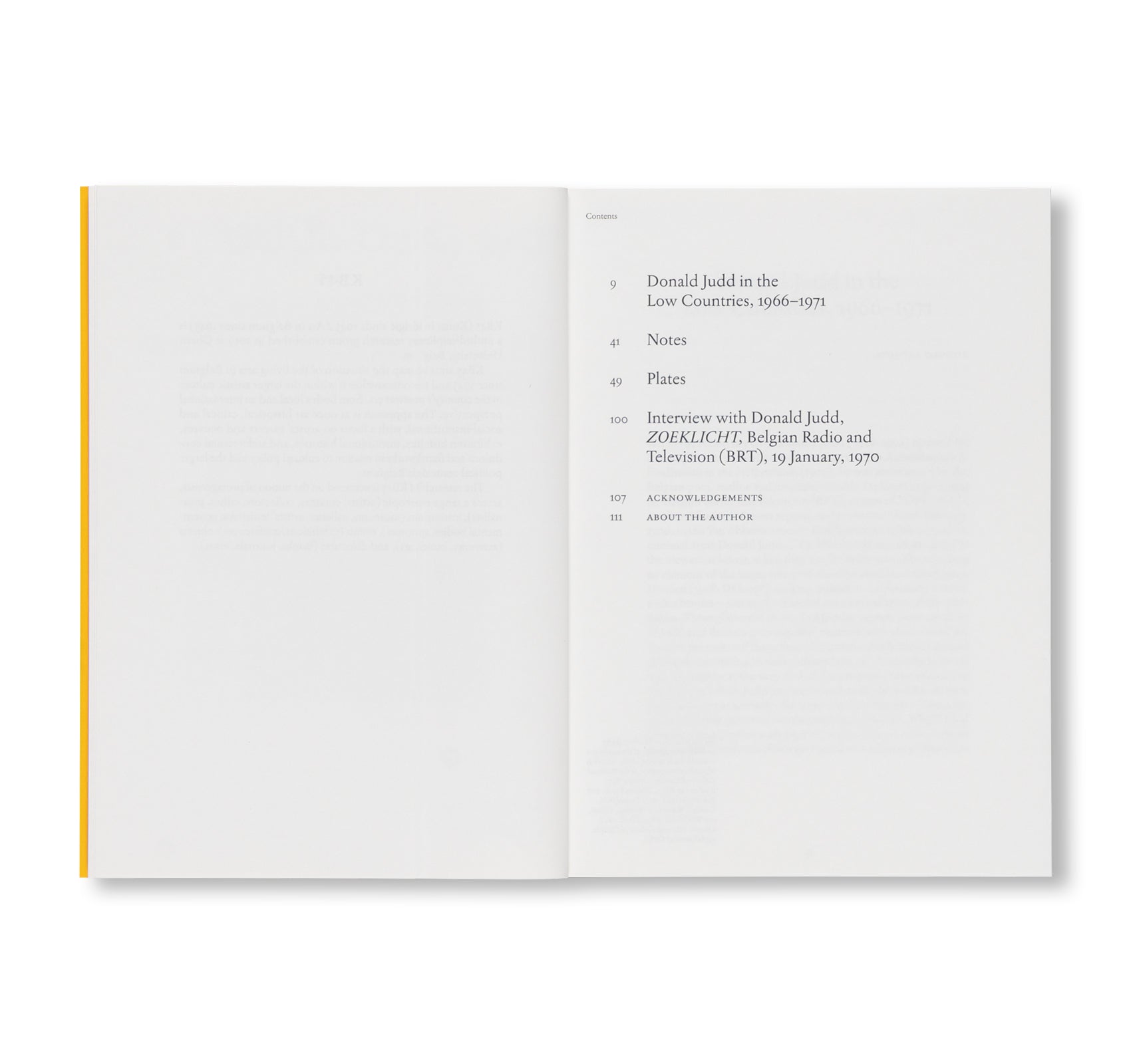 THE LOW COUNTRIES – 1966–1971 by Donald Judd