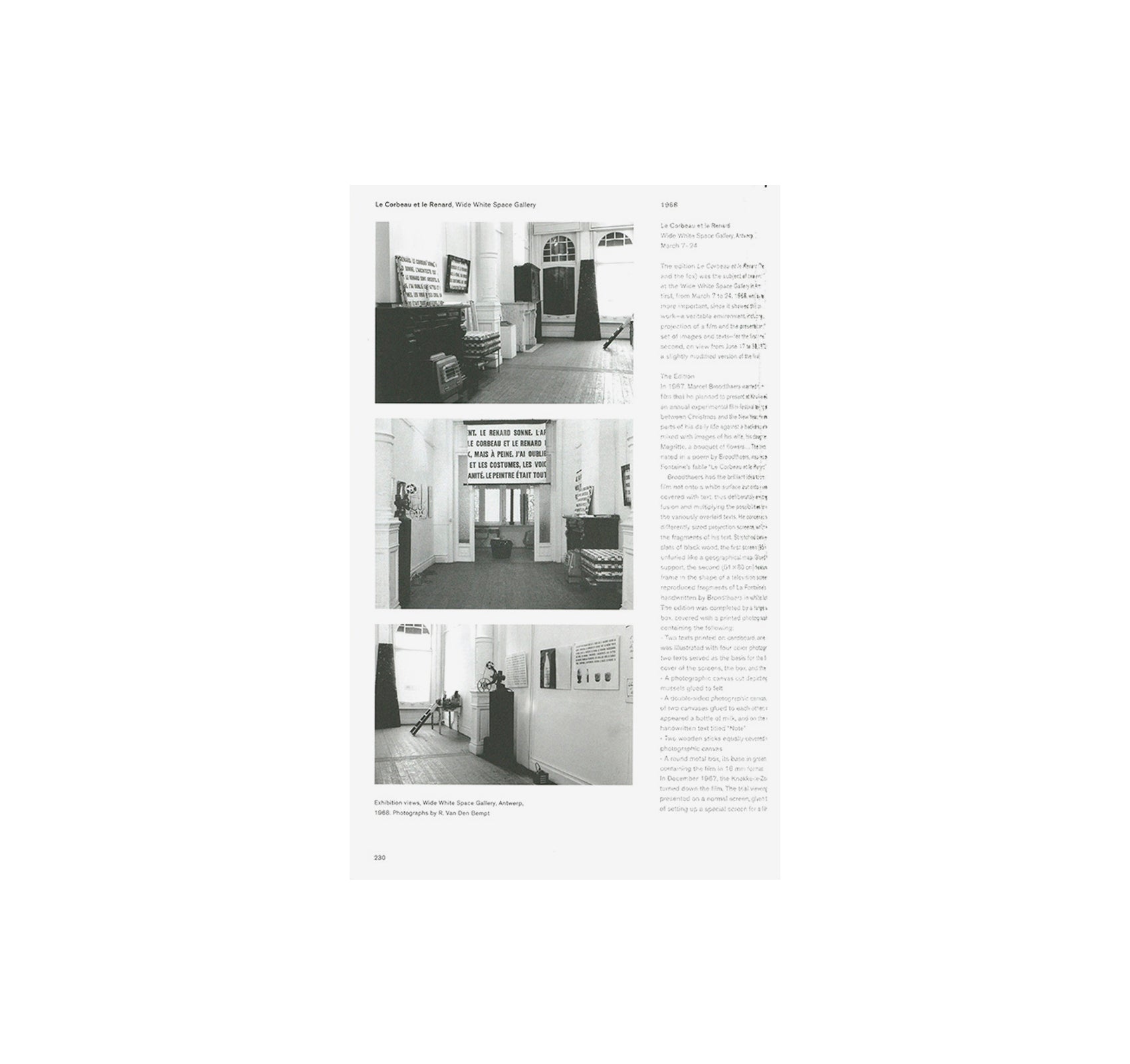 MARCEL BROODTHAERS: EXHIBITION HISTORY 1964–1975 AND SELECTED WORKS 1957–1975 by Marcel Broodthaers