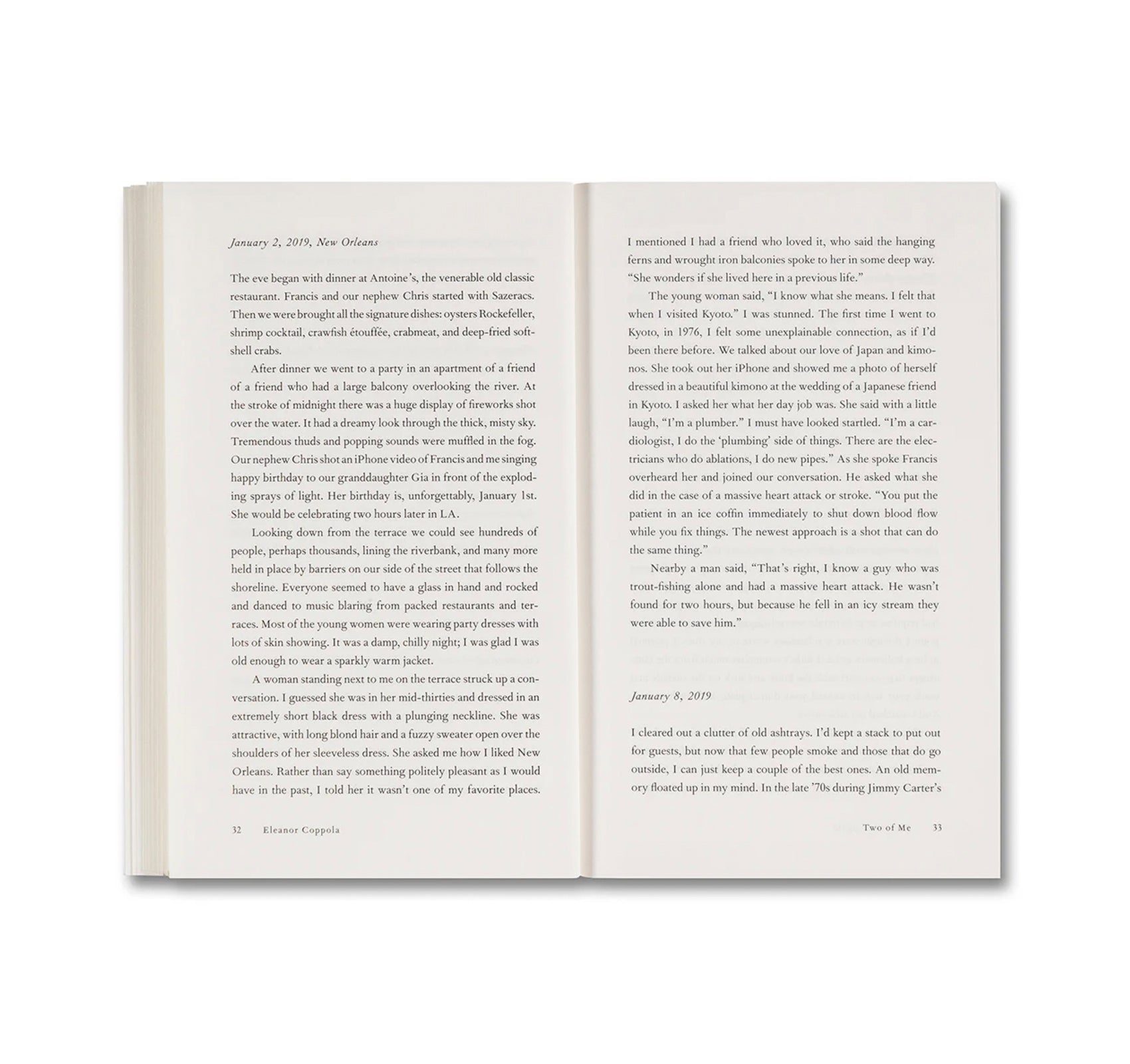 TWO OF ME: NOTES OF LIVING AND LEAVING by Eleanor Coppola