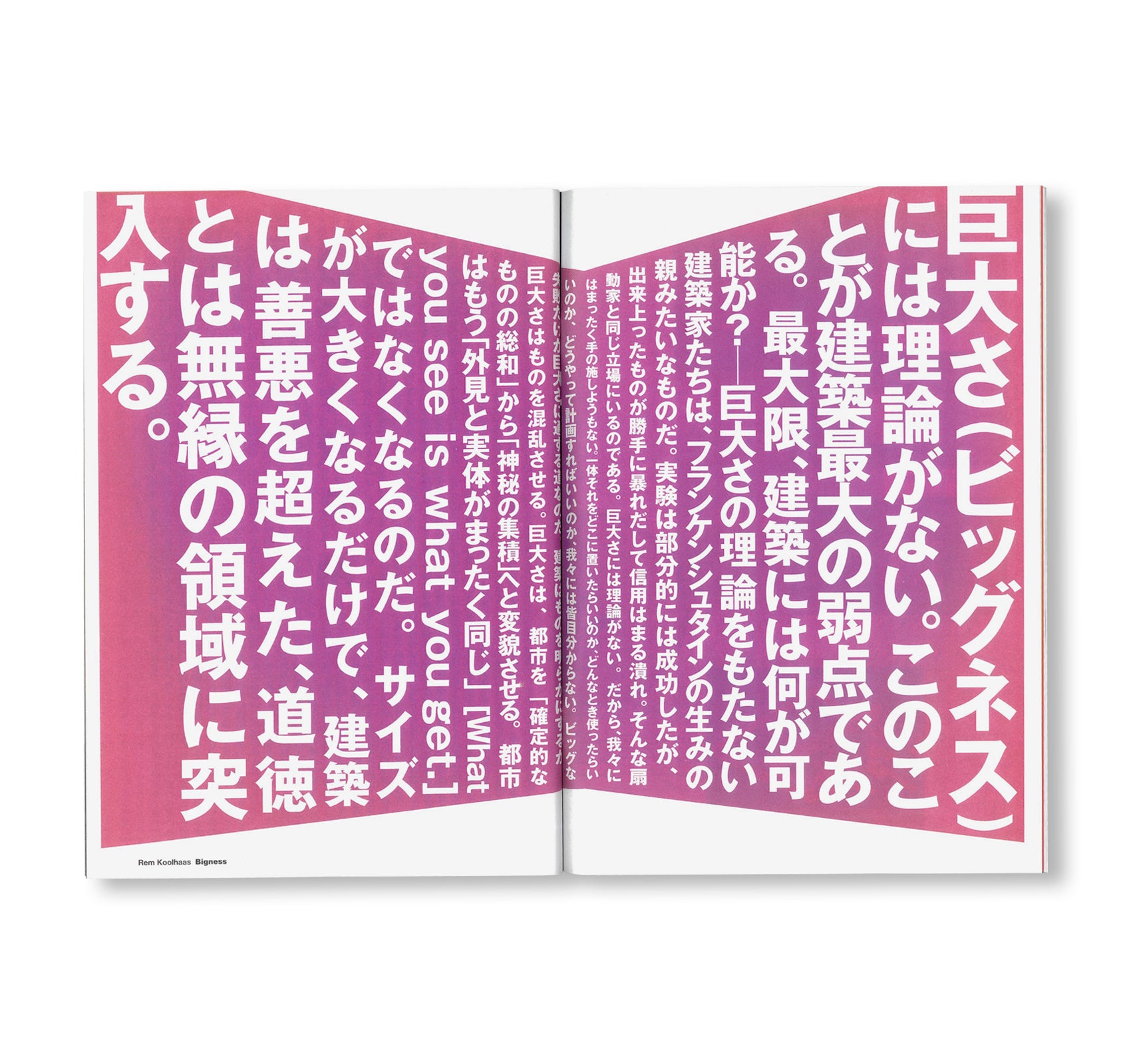 GENERIC CITY by OMA, Rem Koolhaas [REPRINTED EDITION]