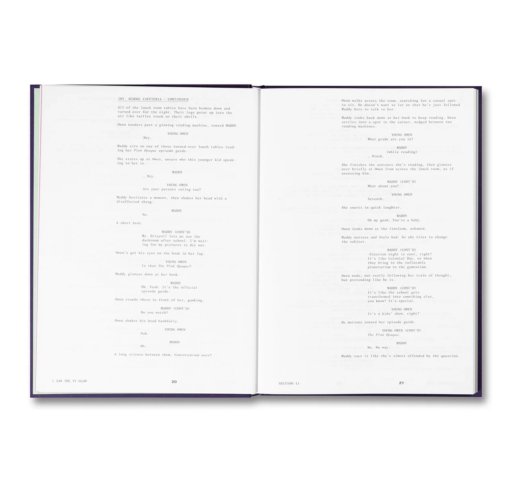 I SAW THE TV GLOW SCREENPLAY BOOK by Jane Schoenbrun