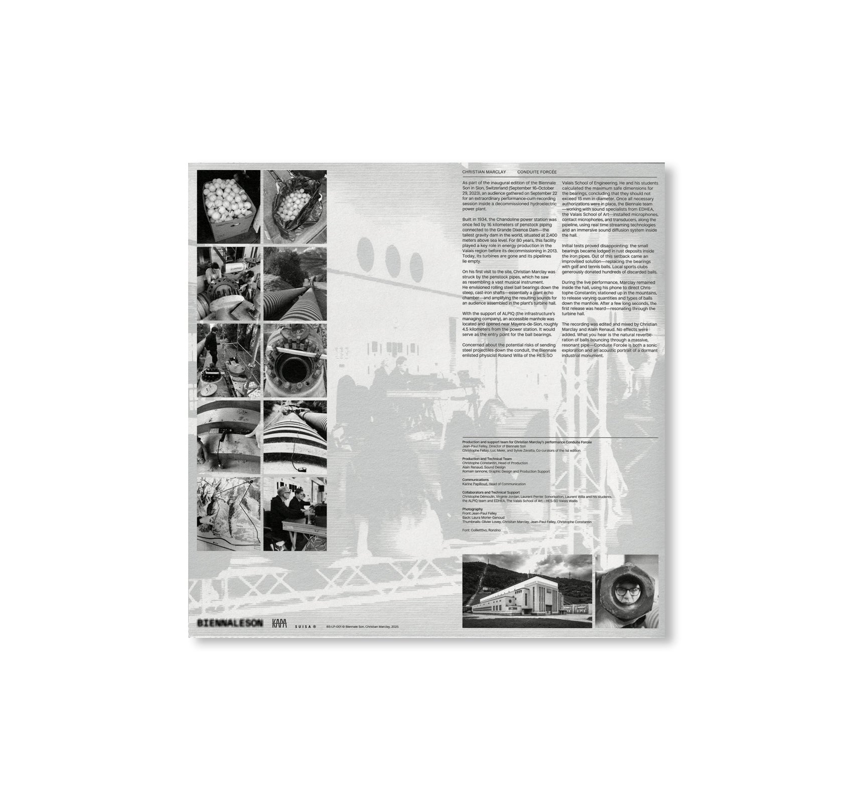 CHRISTIAN MARCLAY: CONDUITE FORCÉE by Christian Marclay [LP]