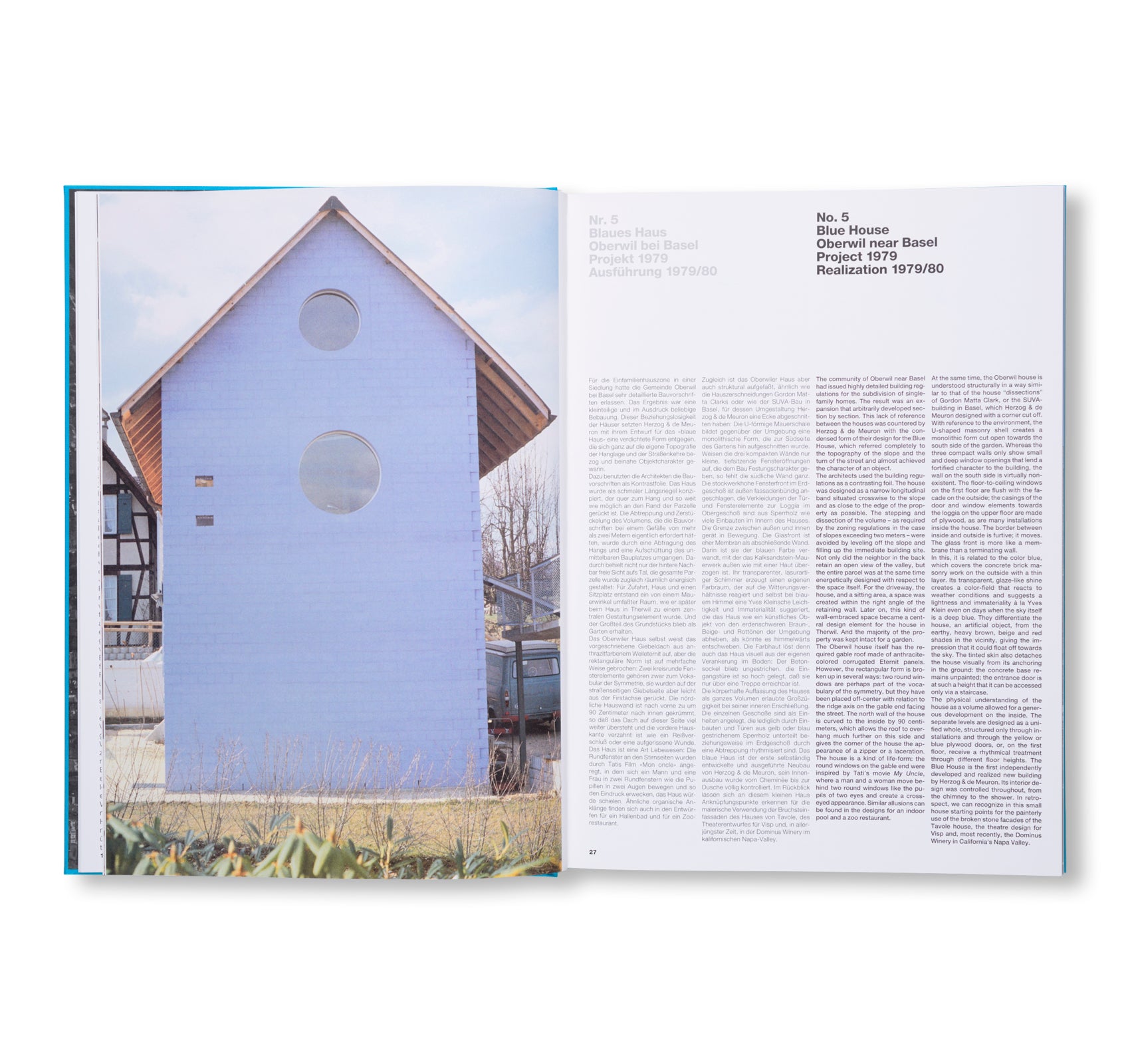 HERZOG & DE MEURON 1978-1988. THE COMPLETE WORKS. VOLUME 1 by Herzog & de Meuron [ENGLISH / GERMAN EDITION]