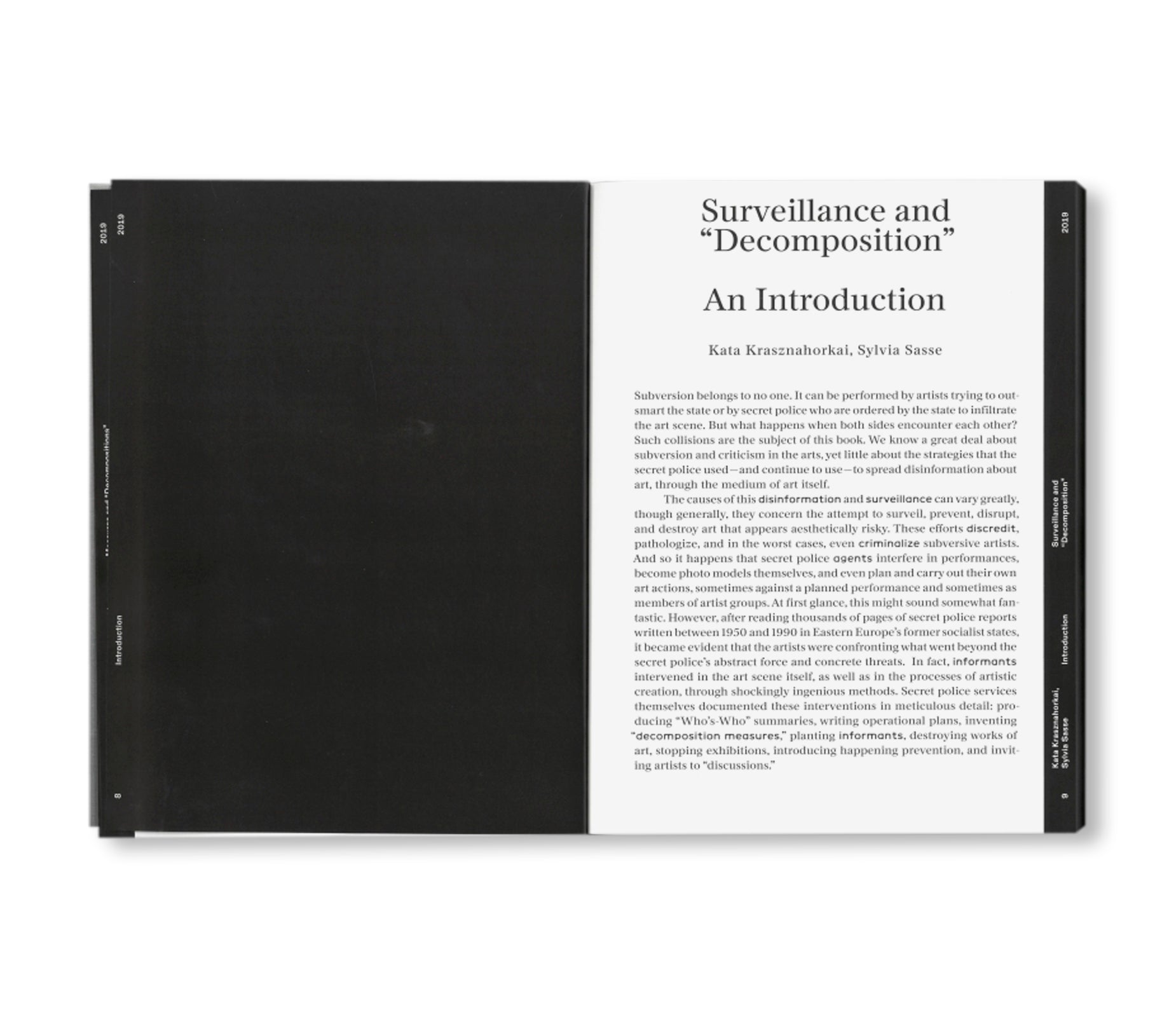 ARTISTS & AGENTS: PERFORMANCE ART AND SECRET SERVICES by Sylvia Sasse, Kata Krasznahorkai