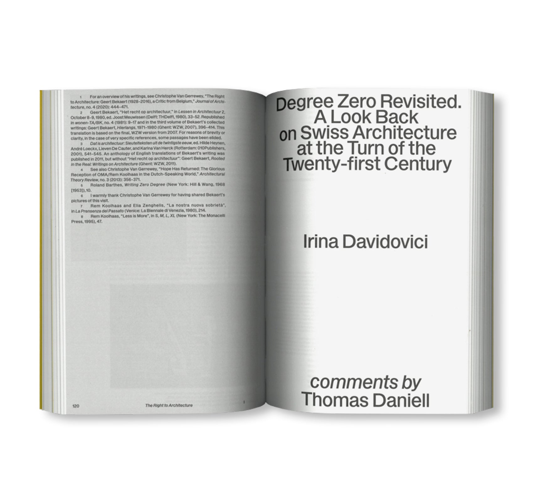 DEGREE ZERO IN ARCHITECTURE - FORM, VALUE, AUTHORSHIP by Lyna Bourouiba, Wouter Van Acker