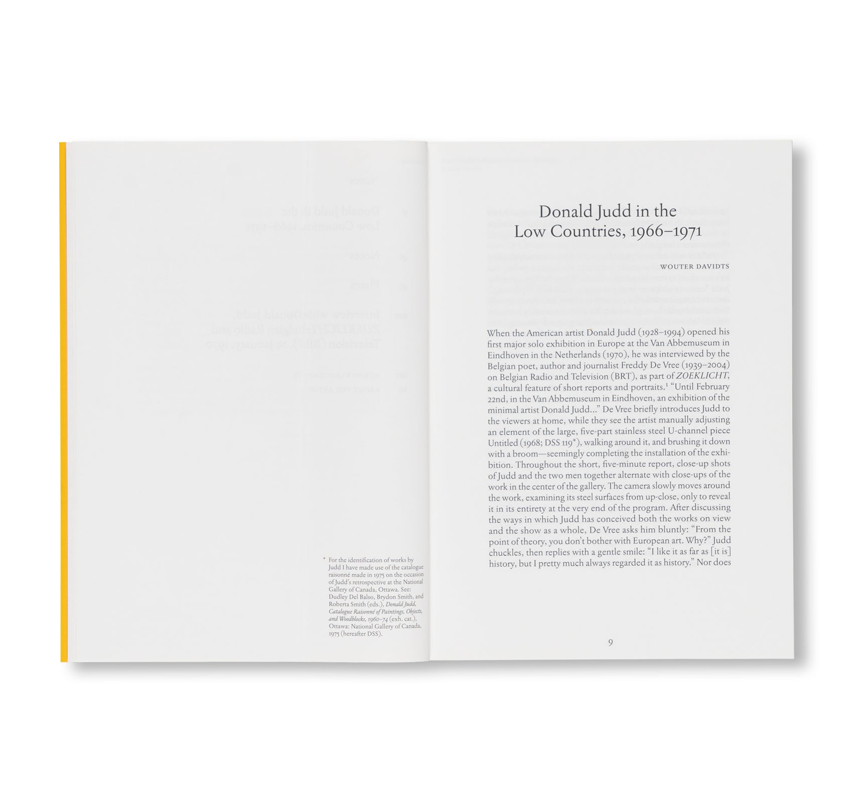 THE LOW COUNTRIES – 1966–1971 by Donald Judd