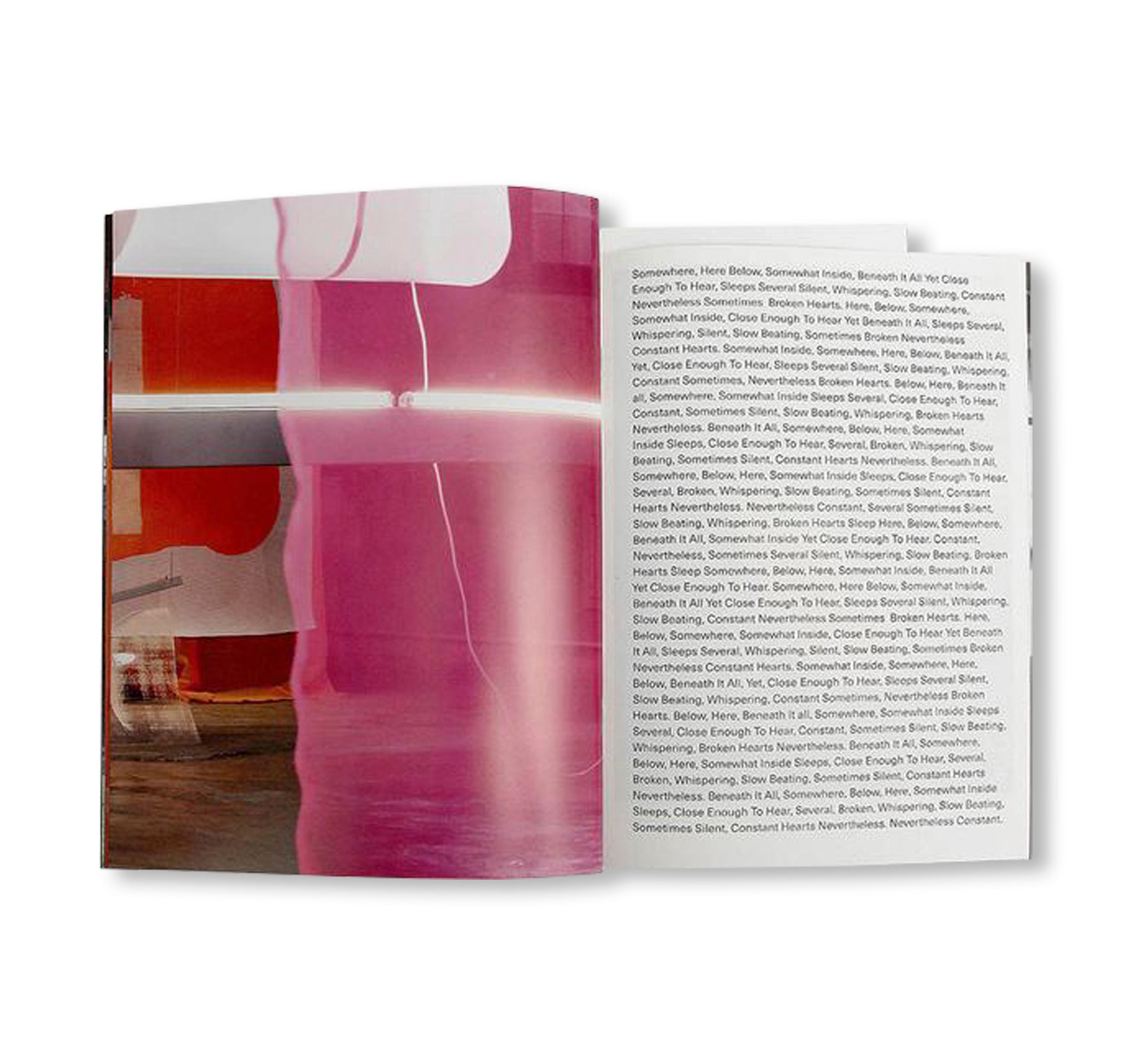 SOMEWHERE, HERE BELOW, SOMEWHAT INSIDE, BENEATH IT ALL YET CLOSE ENOUGH TO HEAR, SLEEPS SEVERAL SILENT, WHISPERING, SLOW BEATING, CONSTANT NEVERTHELESS SOMETIMES BROKEN HEARTS. by Chris Ro [FIRST EDITION / SIGNED]