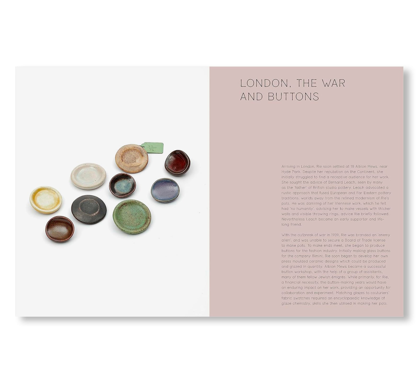 LUCIE RIE: THE ADVENTURE OF POTTERY by Lucie Rie