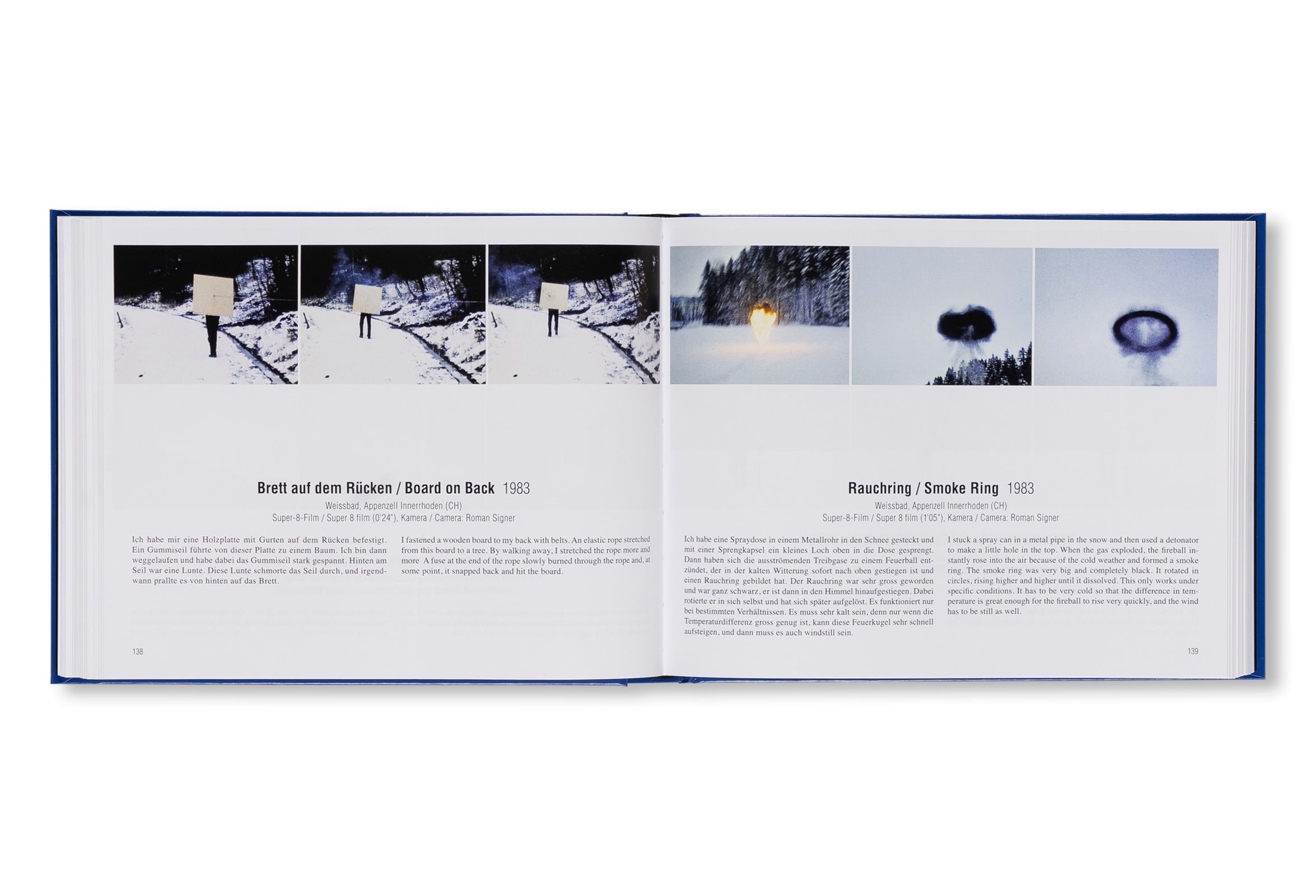SUPER-8 FILME 1975-2001. KOMMENTIERTES WERKVERZEICHNIS / ANNOTATED CATALOGUE RAISONNÉ by Roman Signer