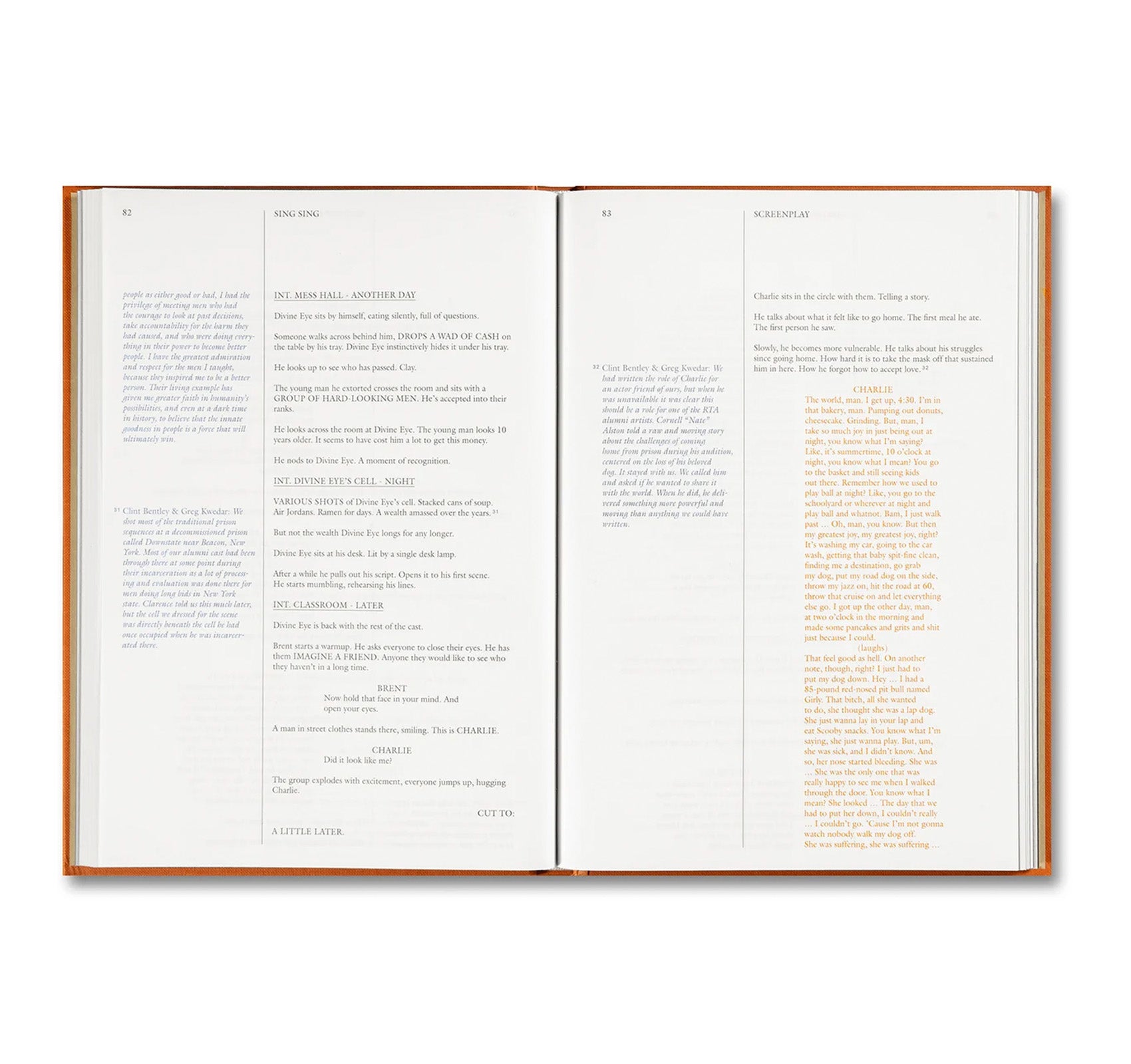 SING SING SCREENPLAY BOOK by Greg Kwedar
