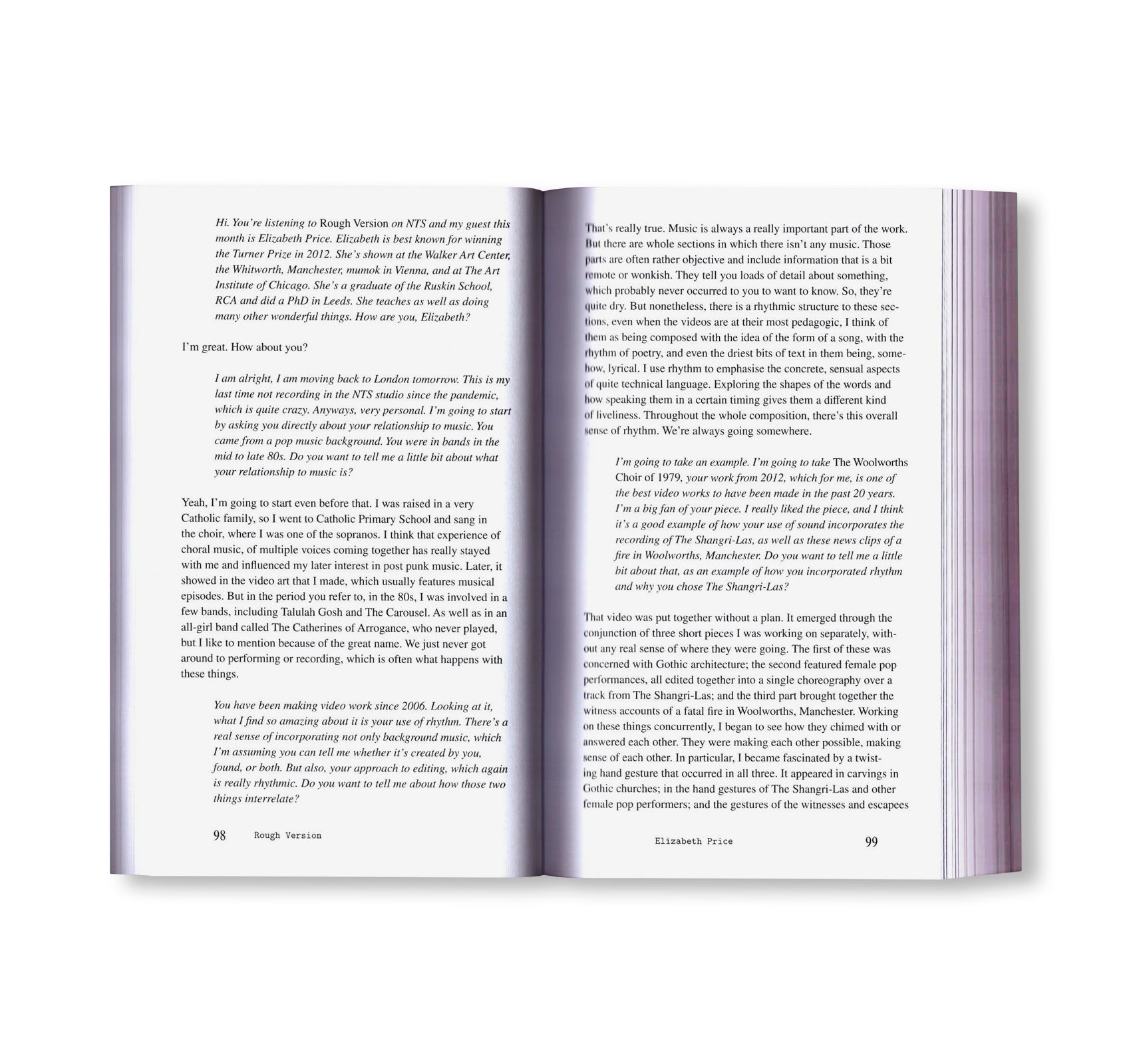 ROUGH VERSION, THE NTS INTERVIEWS, 2022-2024 by Francesca Gavin
