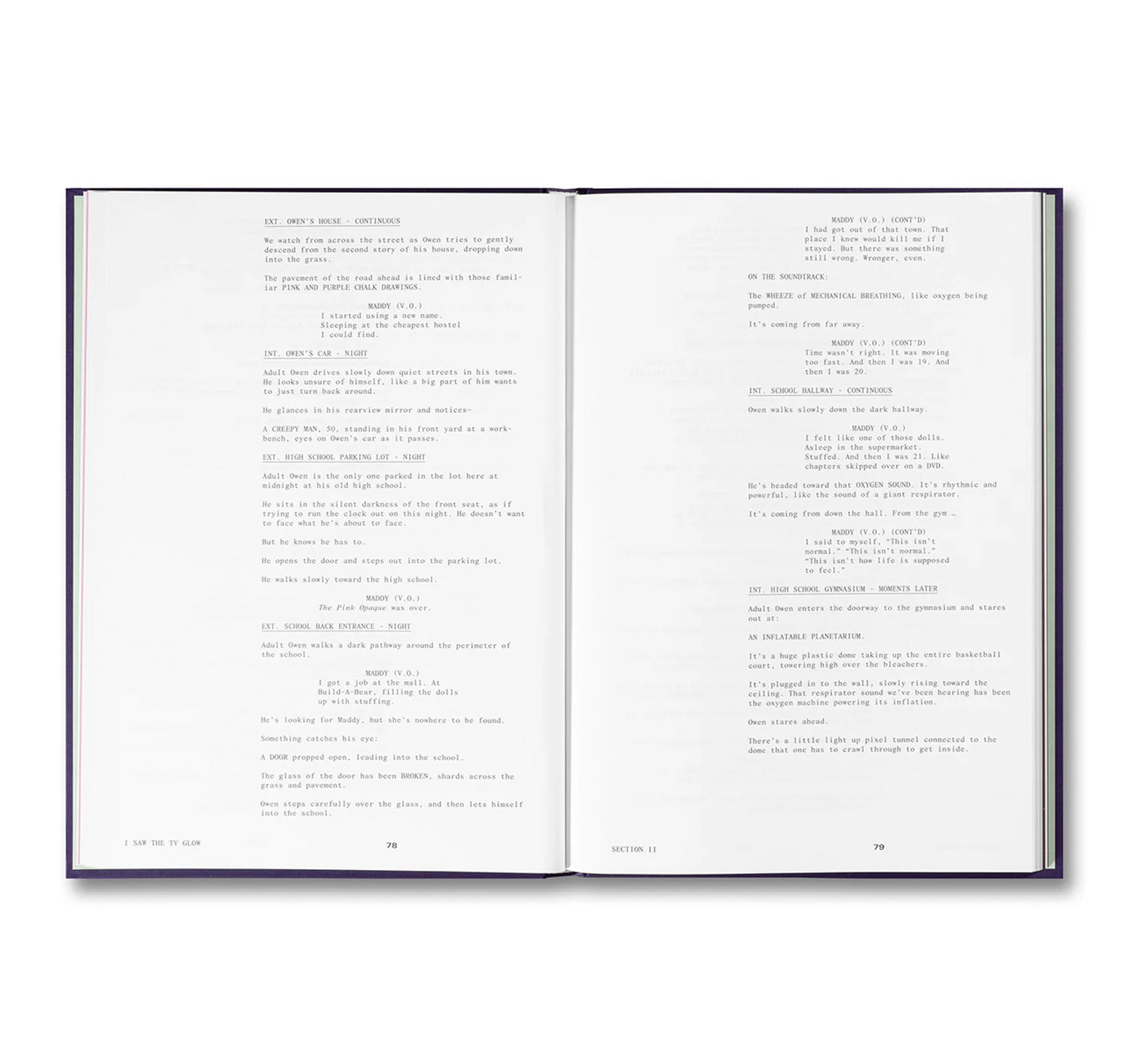 I SAW THE TV GLOW SCREENPLAY BOOK by Jane Schoenbrun
