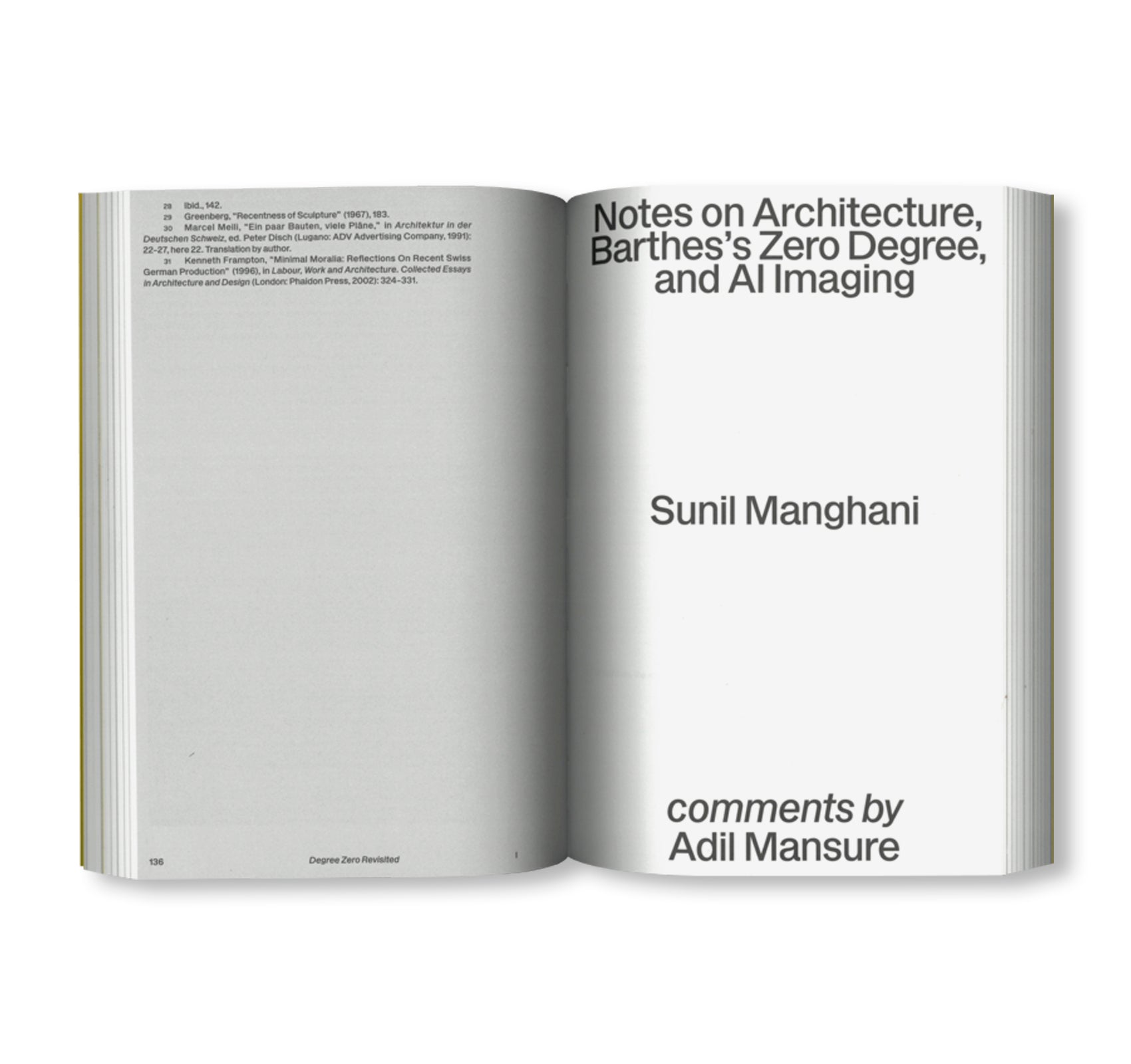 DEGREE ZERO IN ARCHITECTURE - FORM, VALUE, AUTHORSHIP by Lyna Bourouiba, Wouter Van Acker