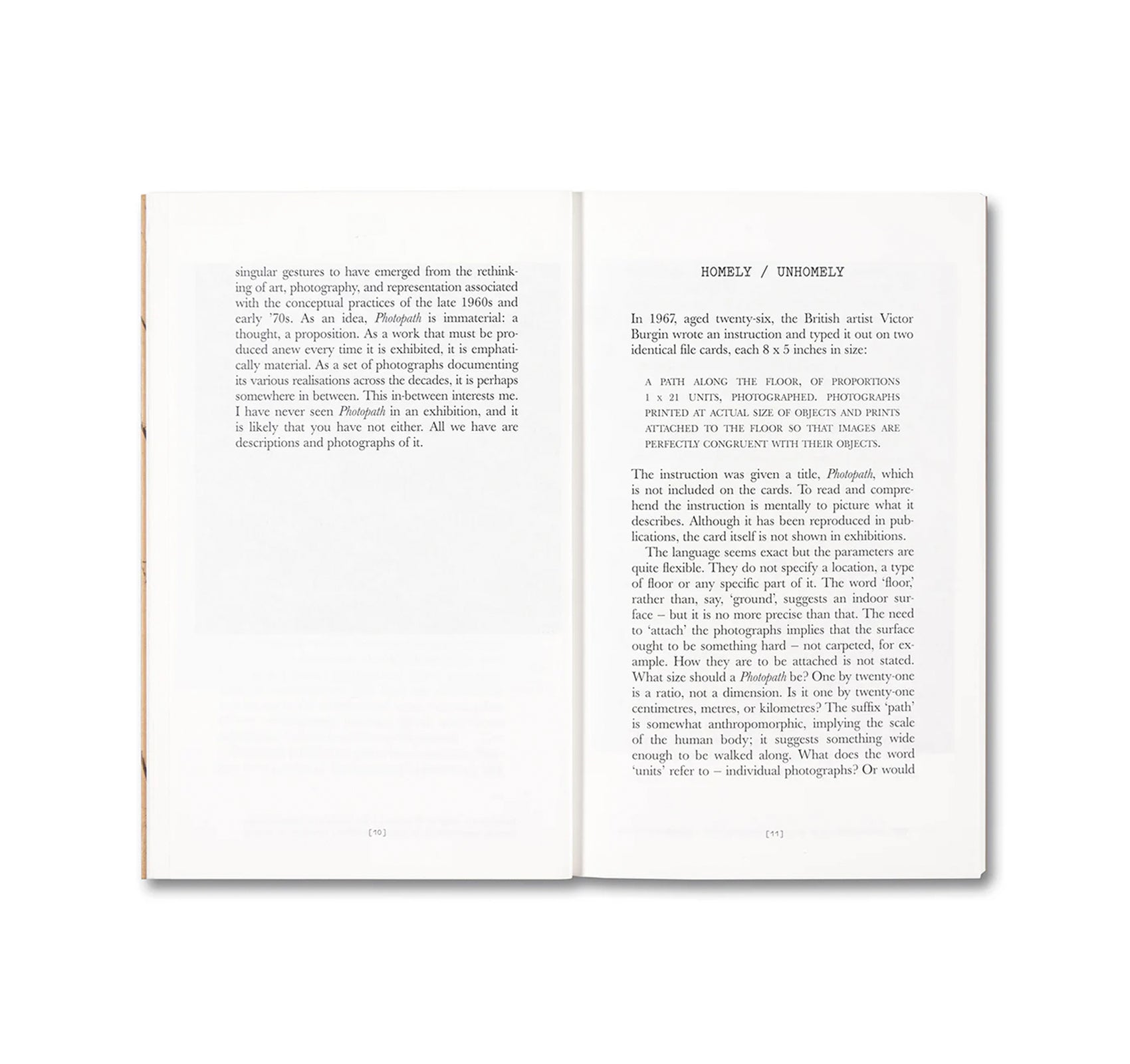VICTOR BURGIN'S PHOTOPATH by David Campany