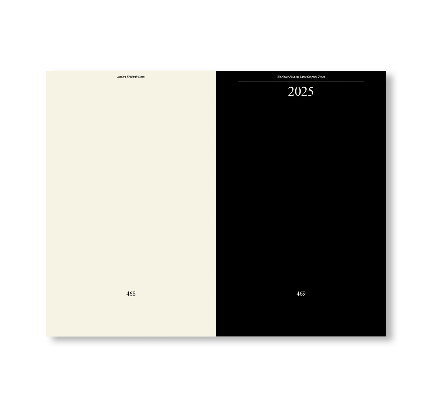 WE NEVER FOLD THE SAME ORIGAMI TWICE by Anders Frederik Steen (VOL.2)