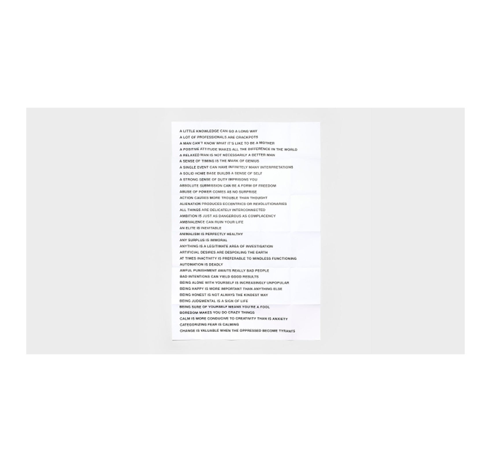 HOLZER-ISMS by Jenny Holzer [ARTIST'S EDITION]