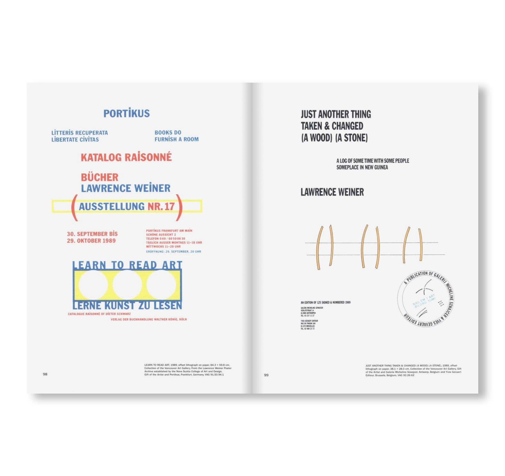 OF & ABOUT POSTERS: THE LAWRENCE WEINER POSTER ARCHIVE (1965-2021) by Lawrence Weiner