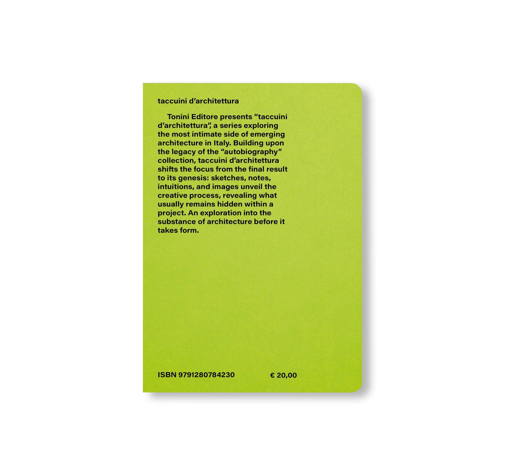 TACCUINO N.1 - ASSOCIATES ARCHITECTURE