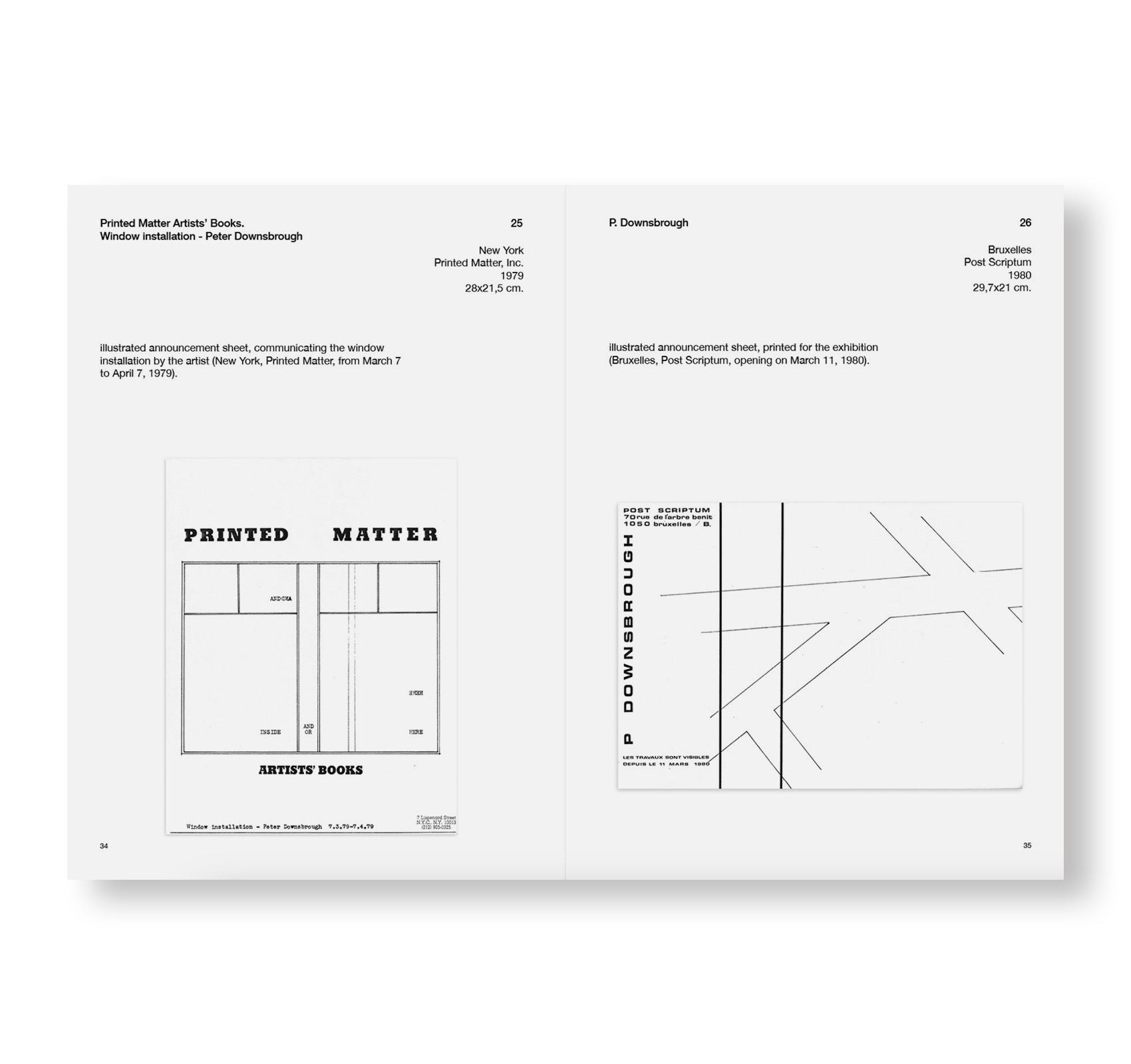 PETER DOWNSBROUGH 1972-2020. EPHEMERALS, BOOKS, PRINTED MATTER & CO. by Peter Downsbrough