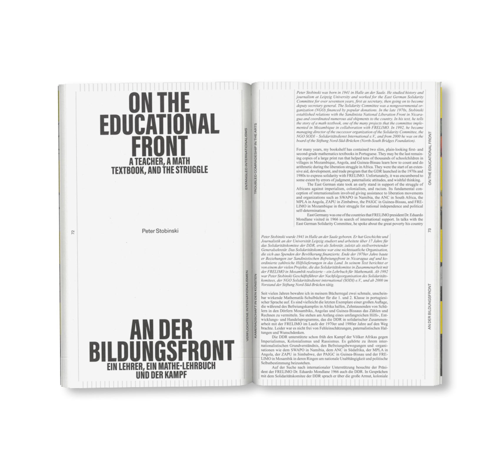 TROUBLED COMRADESHIP IN THE ARTS