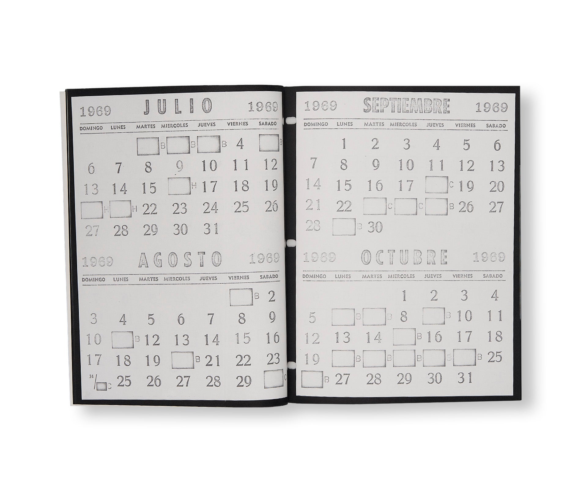 I WENT, I MET, I READ, JOURNAL: 1969. by On Kawara