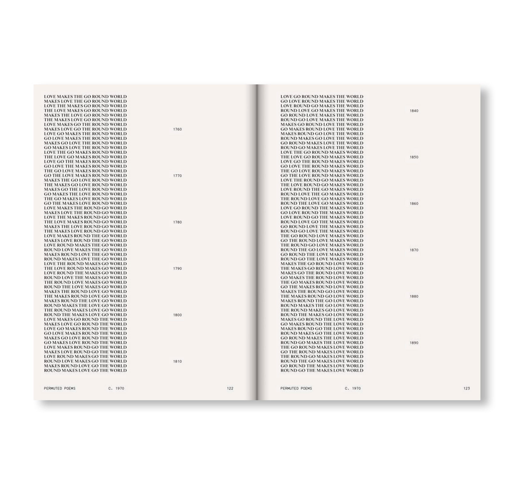 PERMUTATIONS by Brion Gysin