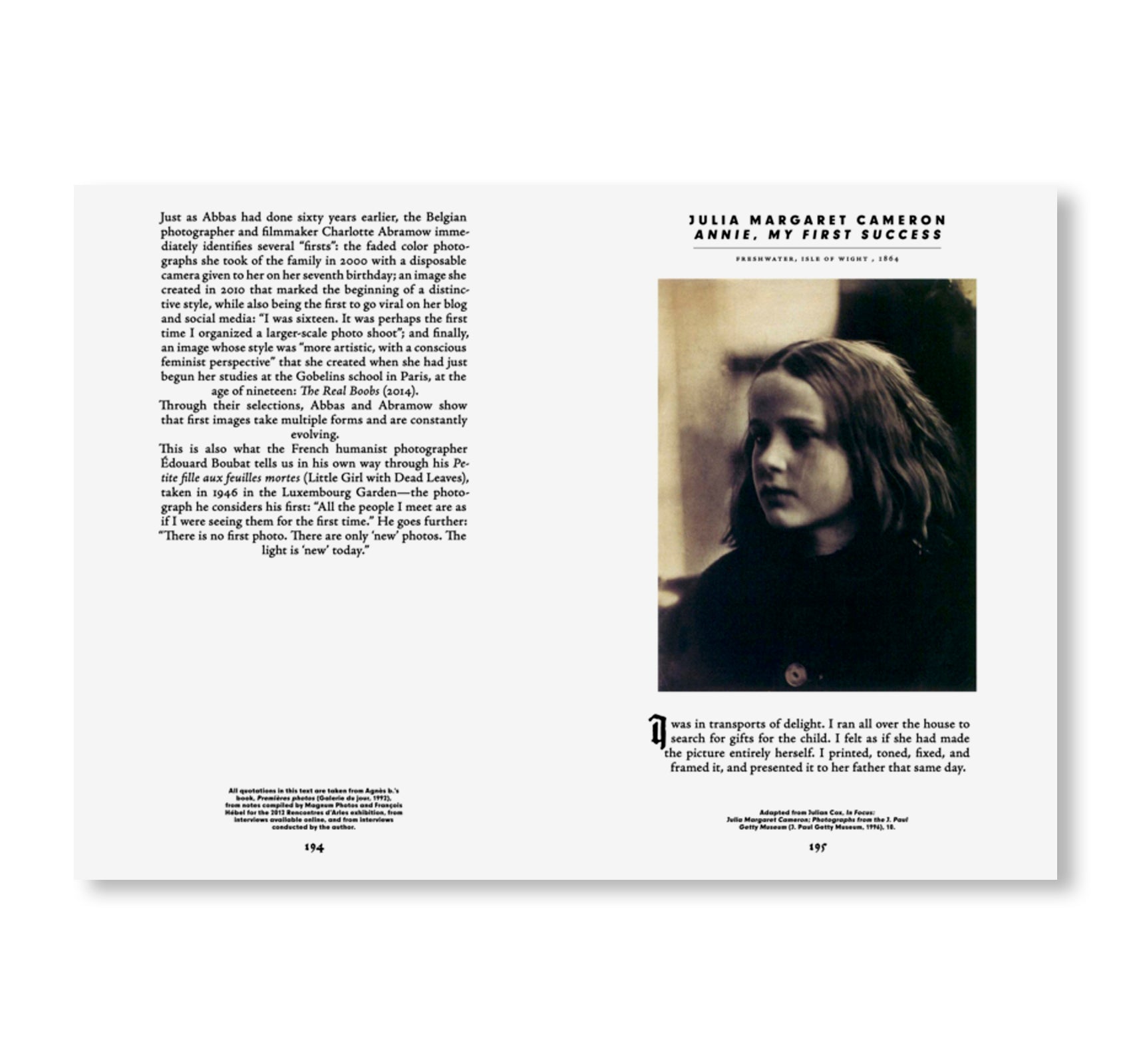 FIRST TIMES / FIRST PHOTOS by Luce Lebart