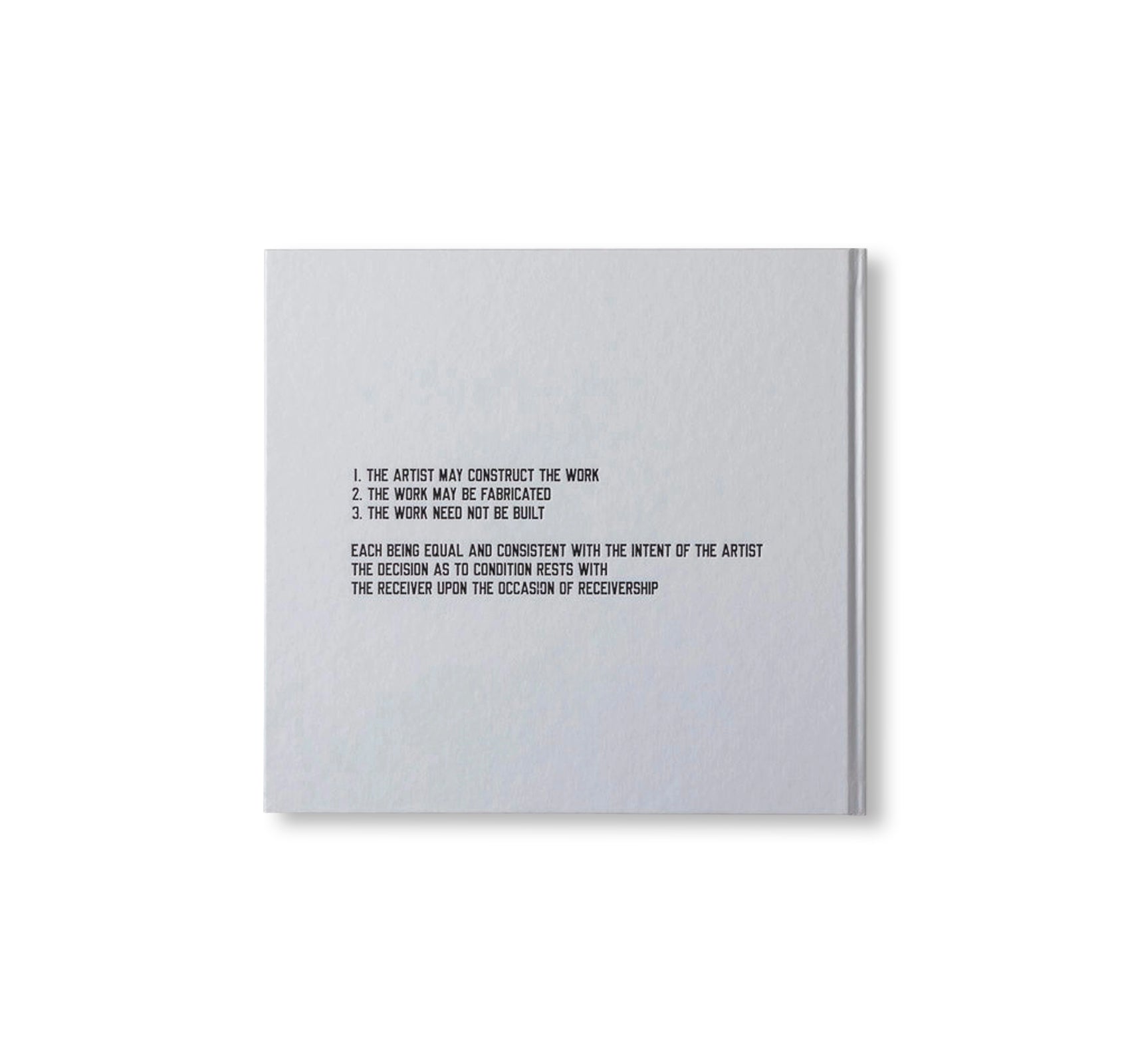 LAWRENCE WEINER: AS OFTEN AS NOT by Lawrence Weiner