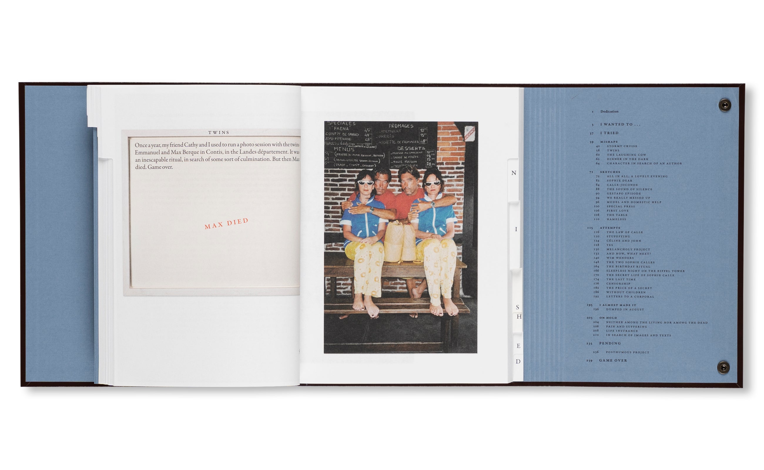 CATALOGUE RAISONNÉ OF THE UNFINISHED by Sophie Calle