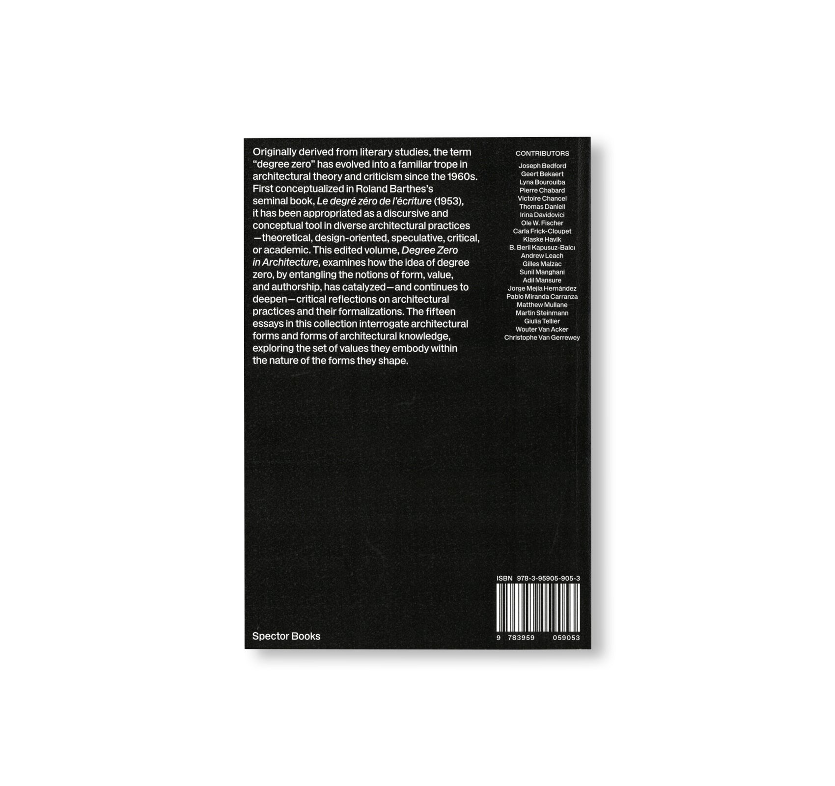 DEGREE ZERO IN ARCHITECTURE - FORM, VALUE, AUTHORSHIP by Lyna Bourouiba, Wouter Van Acker