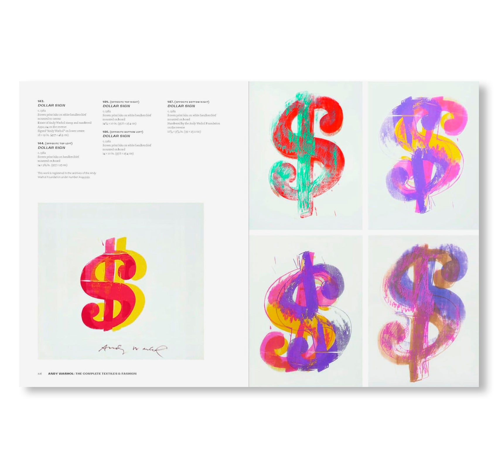 ANDY WARHOL: THE COMPLETE TEXTILES AND FASHION by Andy Warhol