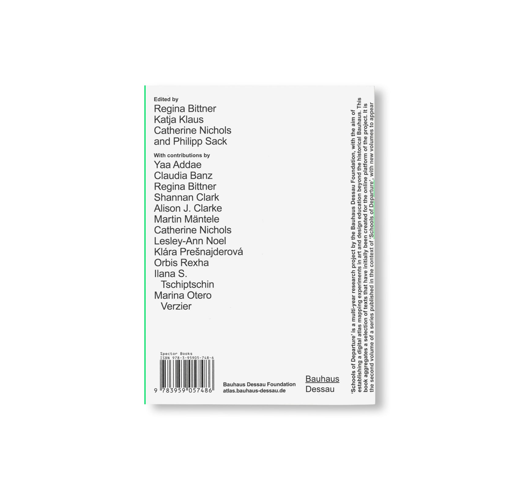 THE NEW DESIGNER - DESIGN AS A PROFESSION - SCHOOLS OF DEPARTURE NO. 2 by Stiftung Bauhaus Dessau [SECOND EDITION]